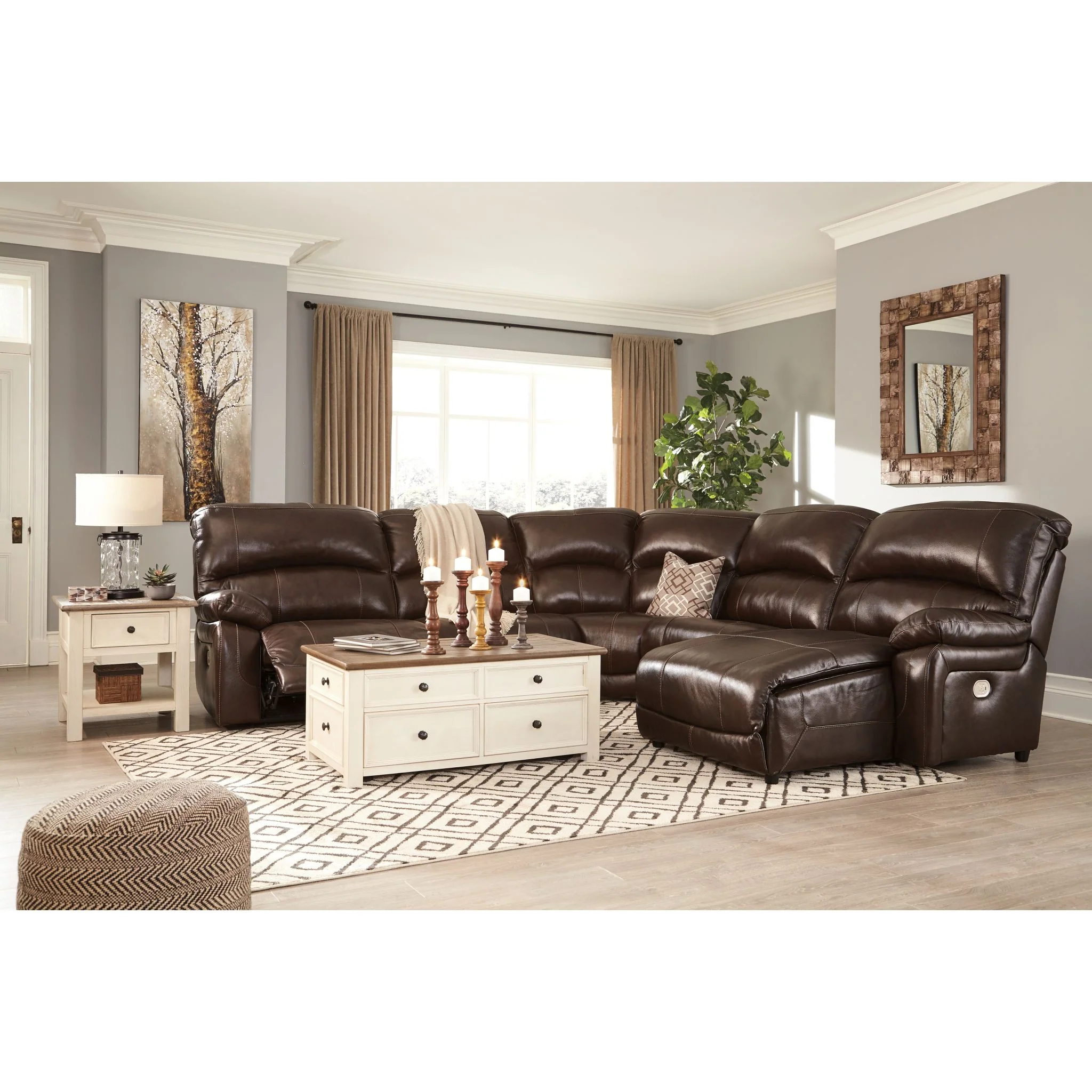 Hallstrung 5 Piece Reclining Sectional - Image 9