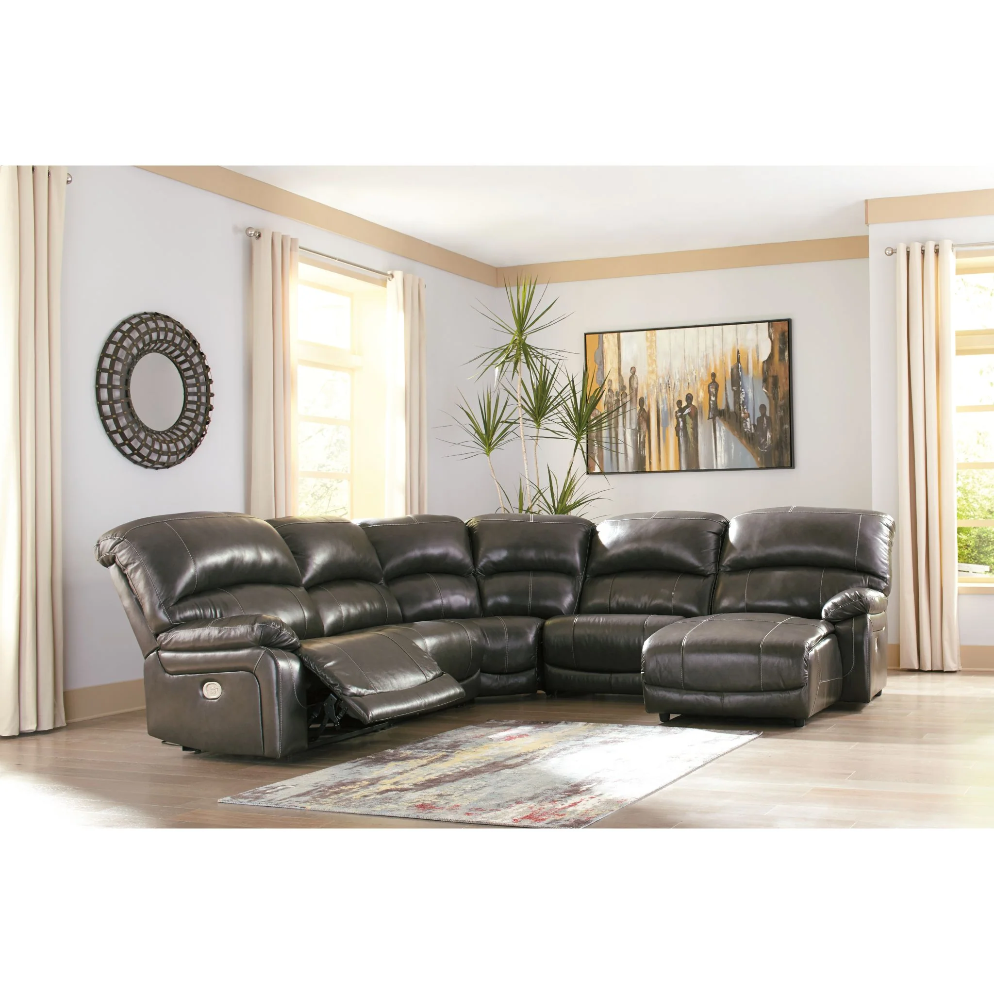 Hallstrung 5 Piece Reclining Sectional - Image 2