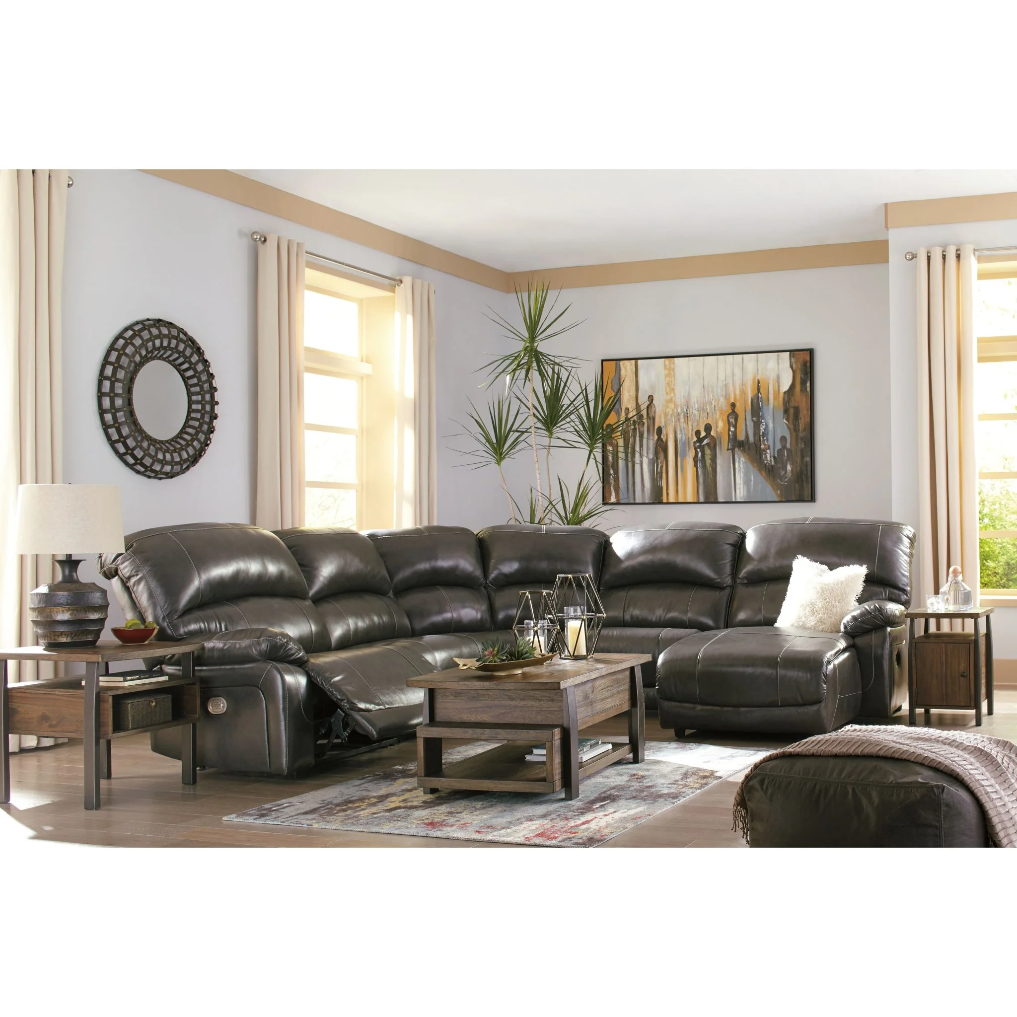Hallstrung 5 Piece Reclining Sectional - Image 3