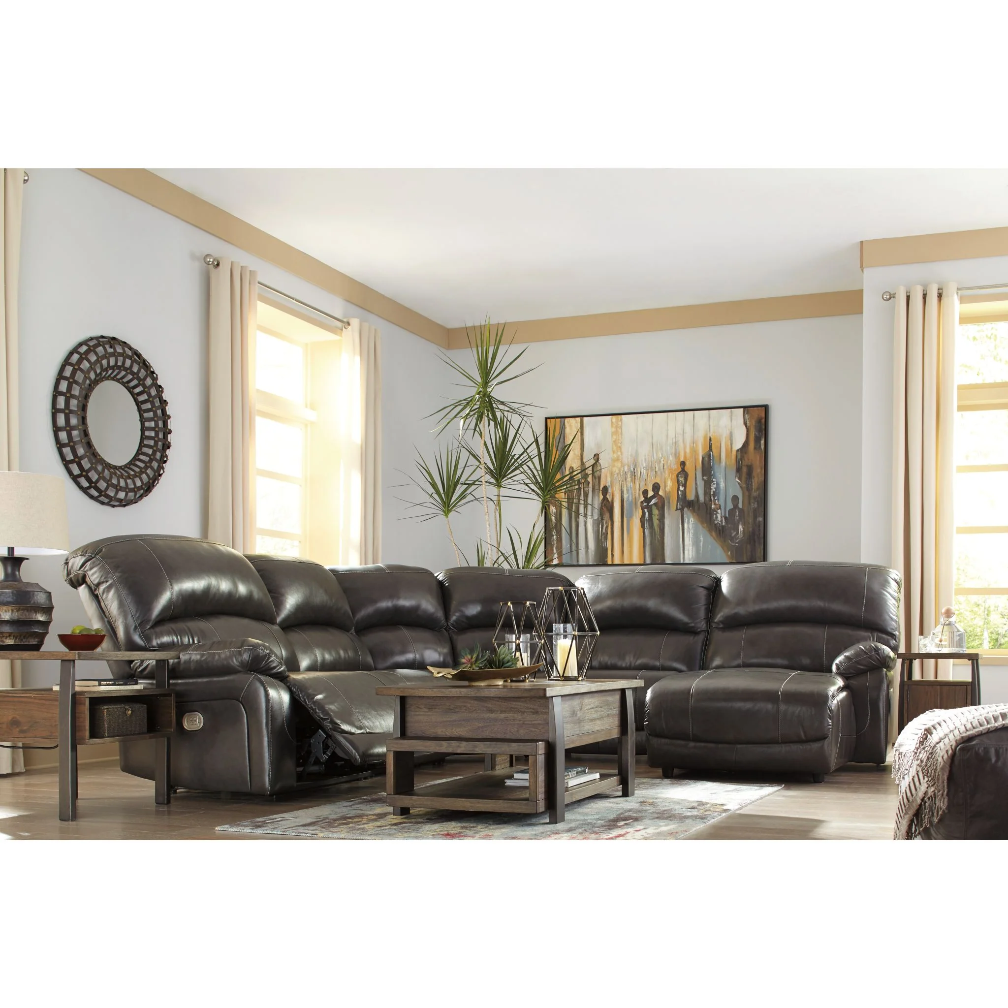 Hallstrung 5 Piece Reclining Sectional - Image 5