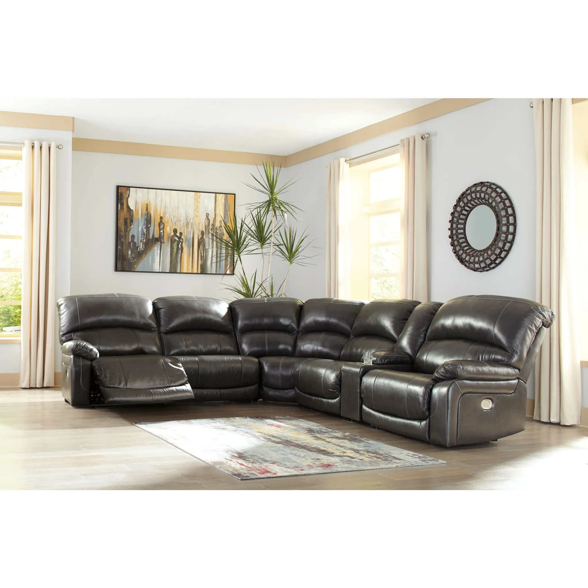 Hallstrung 6 Piece Reclining Sectional - Image 11