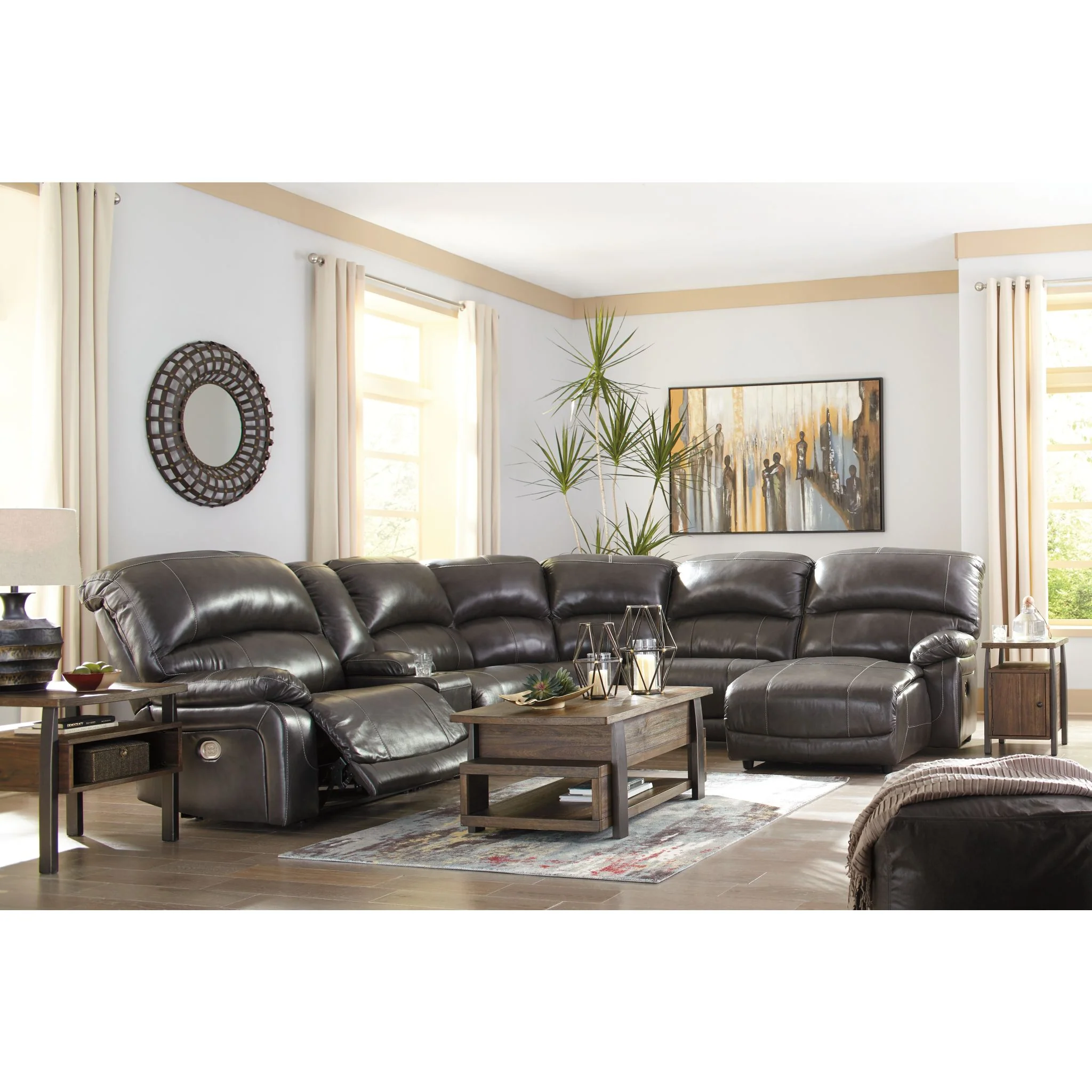 Hallstrung 6 Piece Reclining Sectional - Image 14