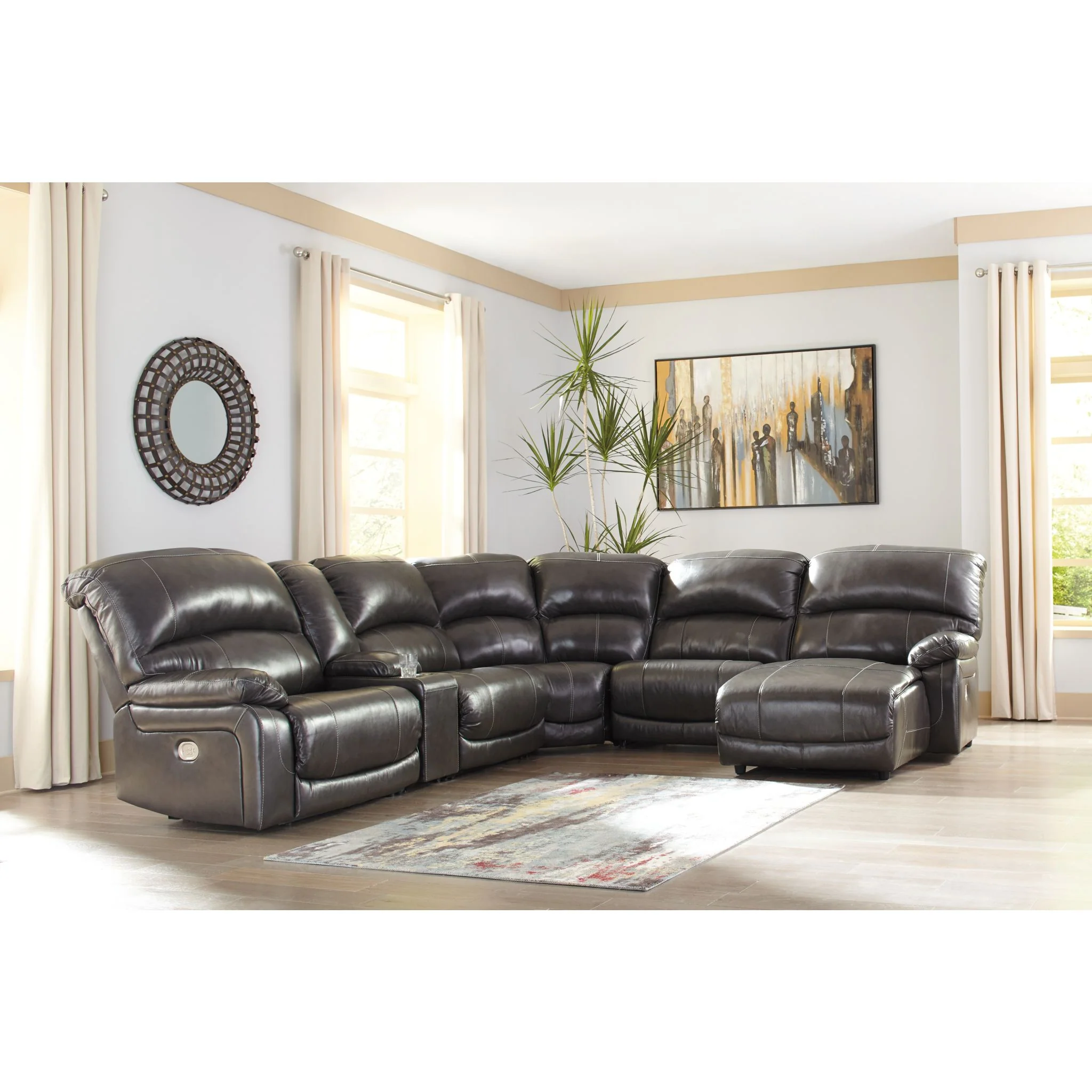 Hallstrung 6 Piece Reclining Sectional - Image 3