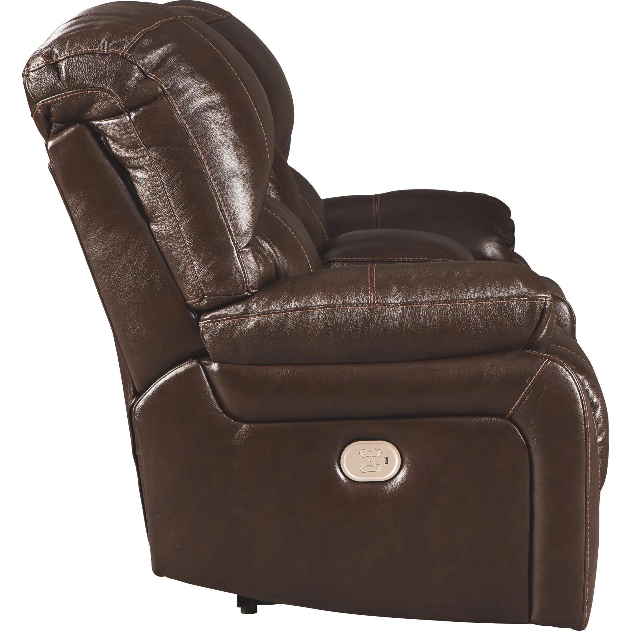 Hallstrung Power Reclining Loveseat with Console and Adj Head - Image 3