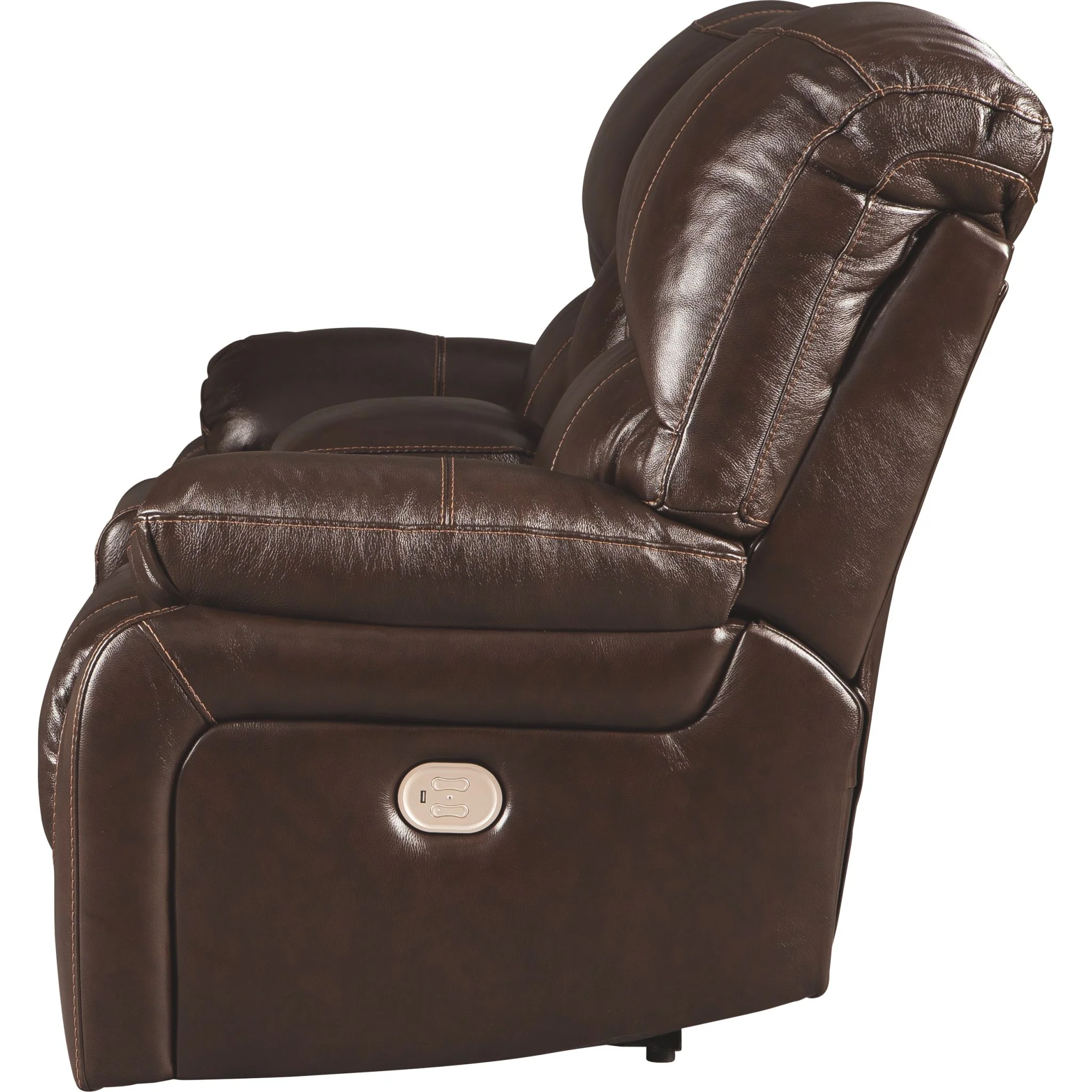 Hallstrung Power Reclining Loveseat with Console and Adj Head - Image 4