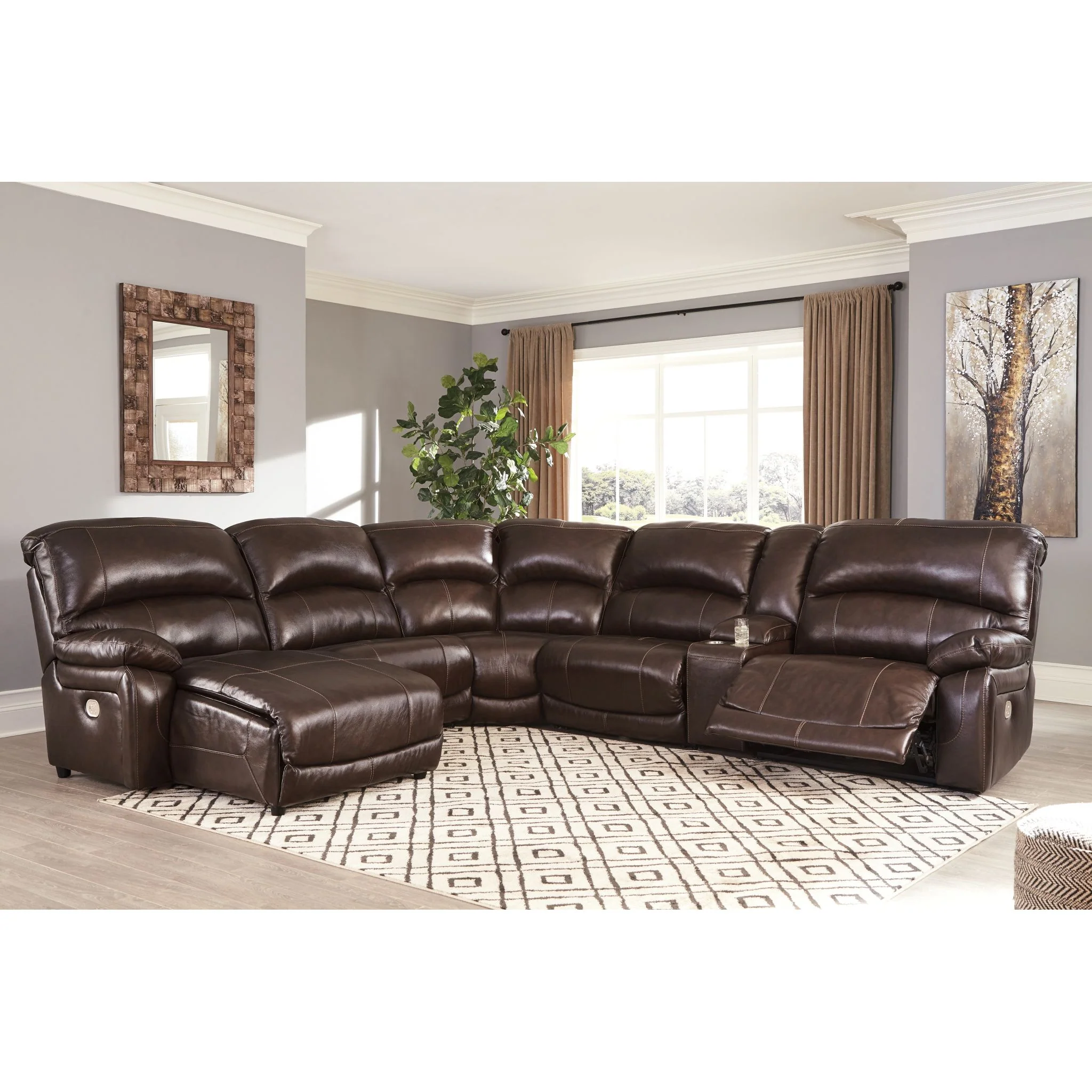 Hallstrung 6 Piece Reclining Sectional - Image 10