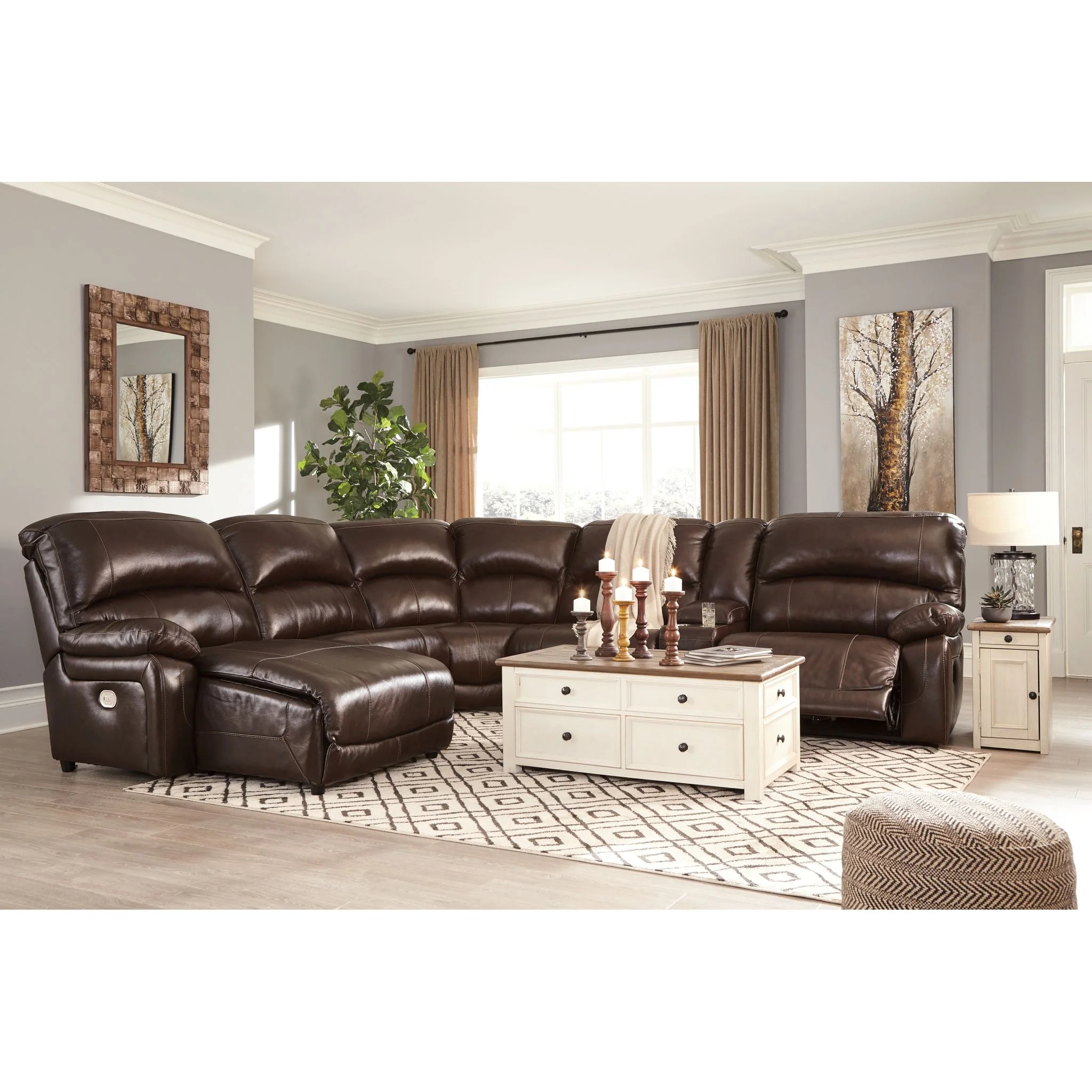 Hallstrung 6 Piece Reclining Sectional - Image 11