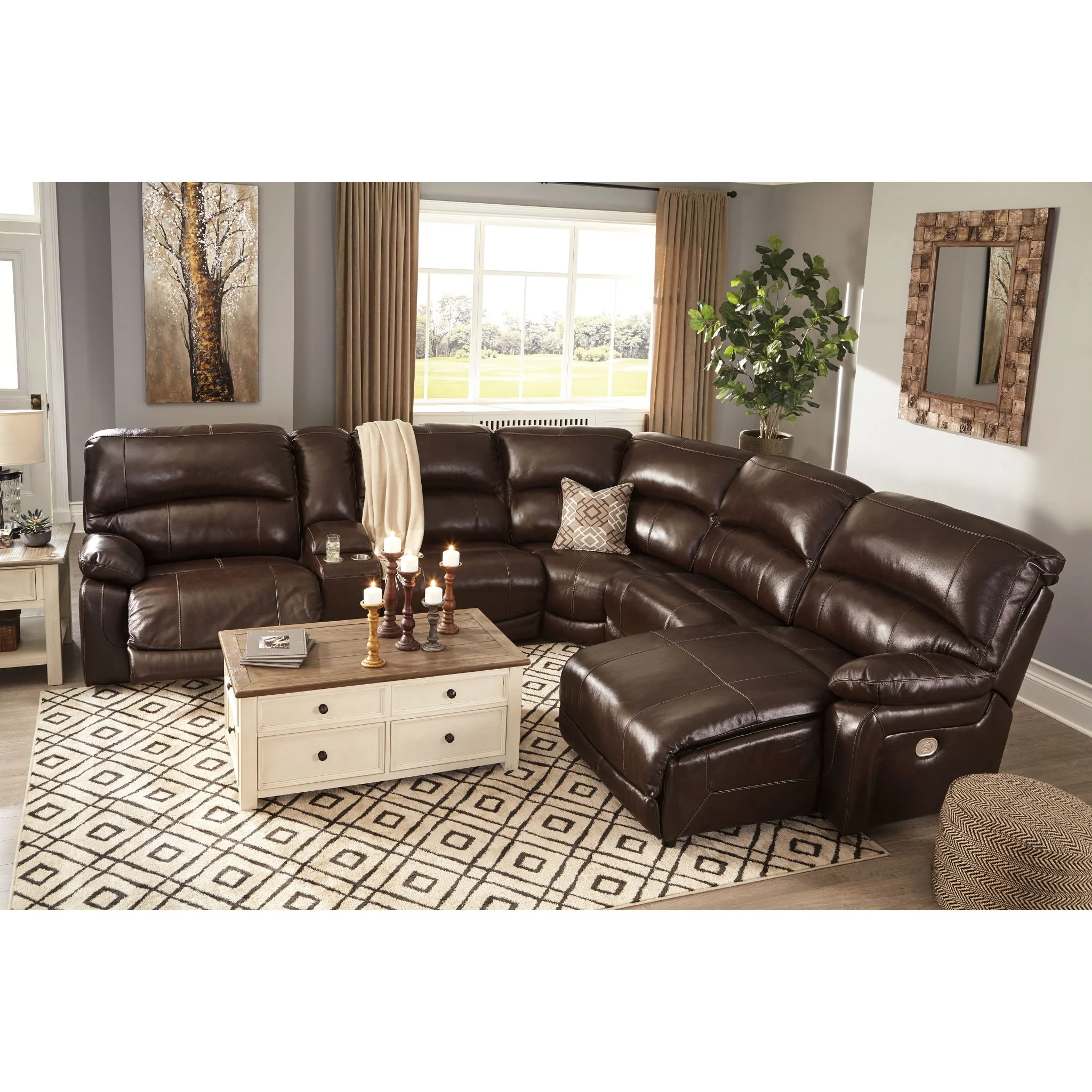 Hallstrung 6 Piece Reclining Sectional - Image 11