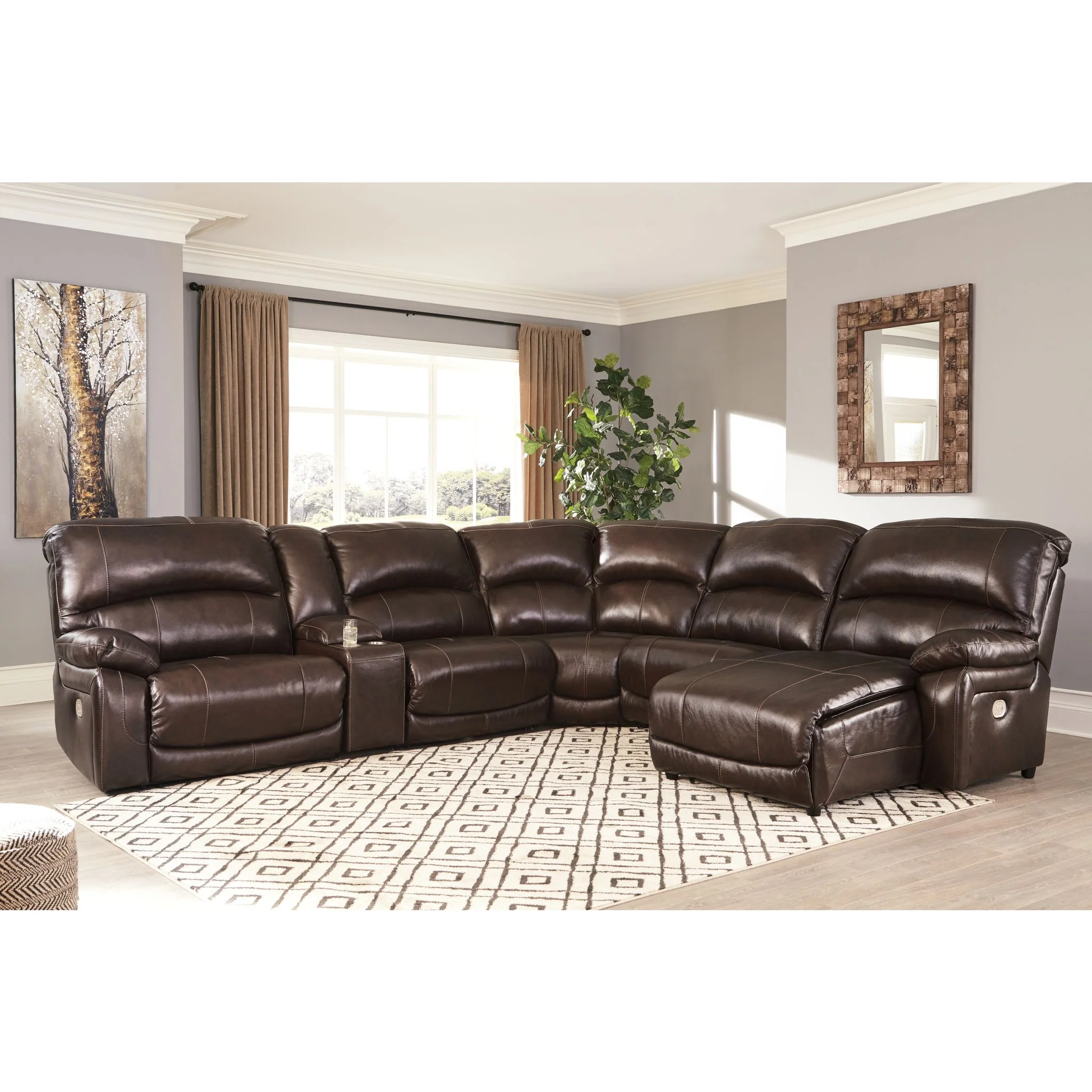 Hallstrung 6 Piece Reclining Sectional - Image 14