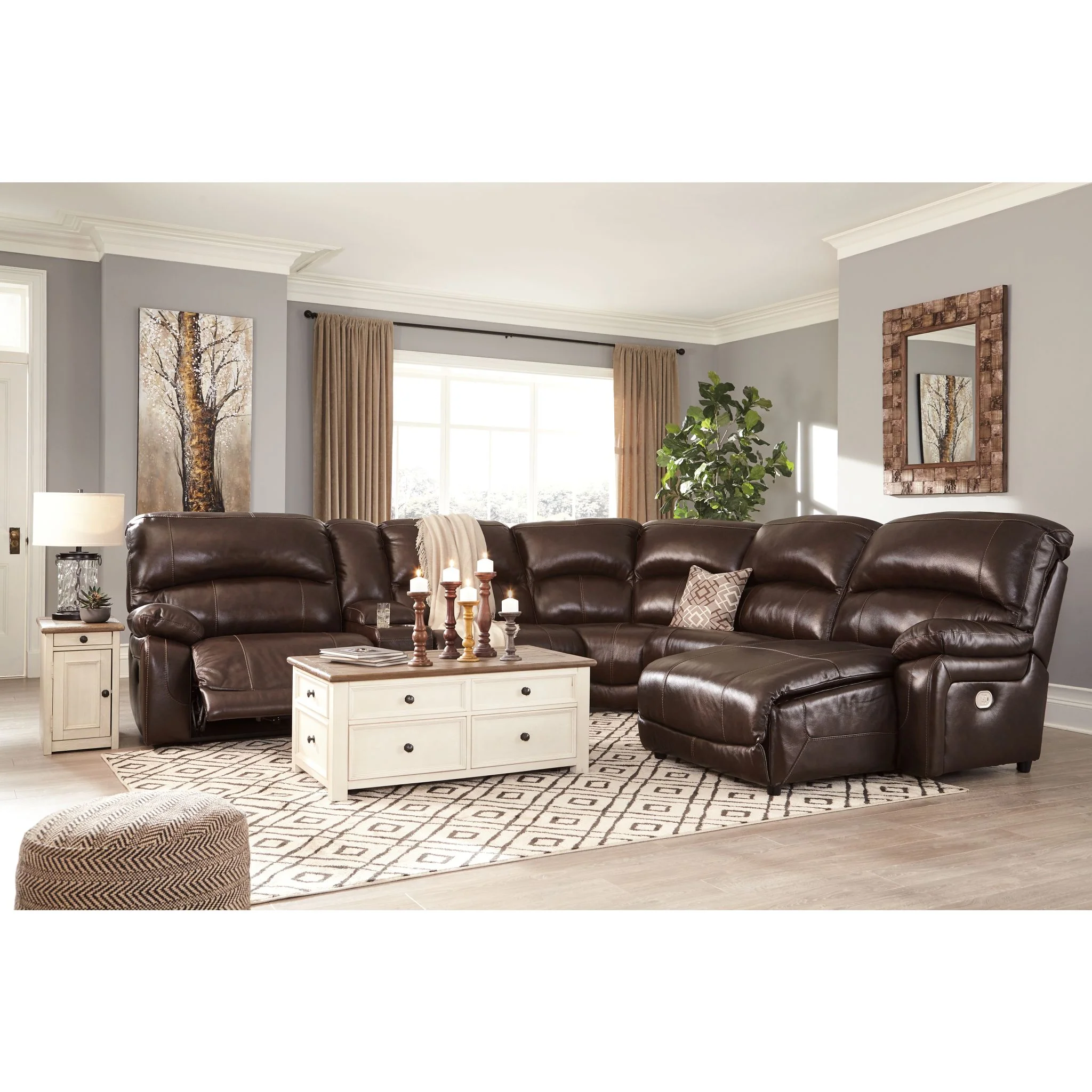 Hallstrung 6 Piece Reclining Sectional - Image 9