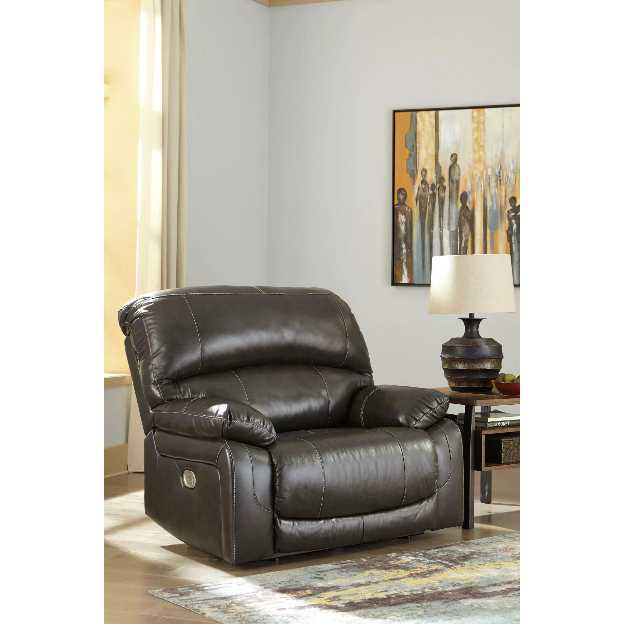 Hallstrung Zero Wall Wide Seat Recliner with Power - Image 2