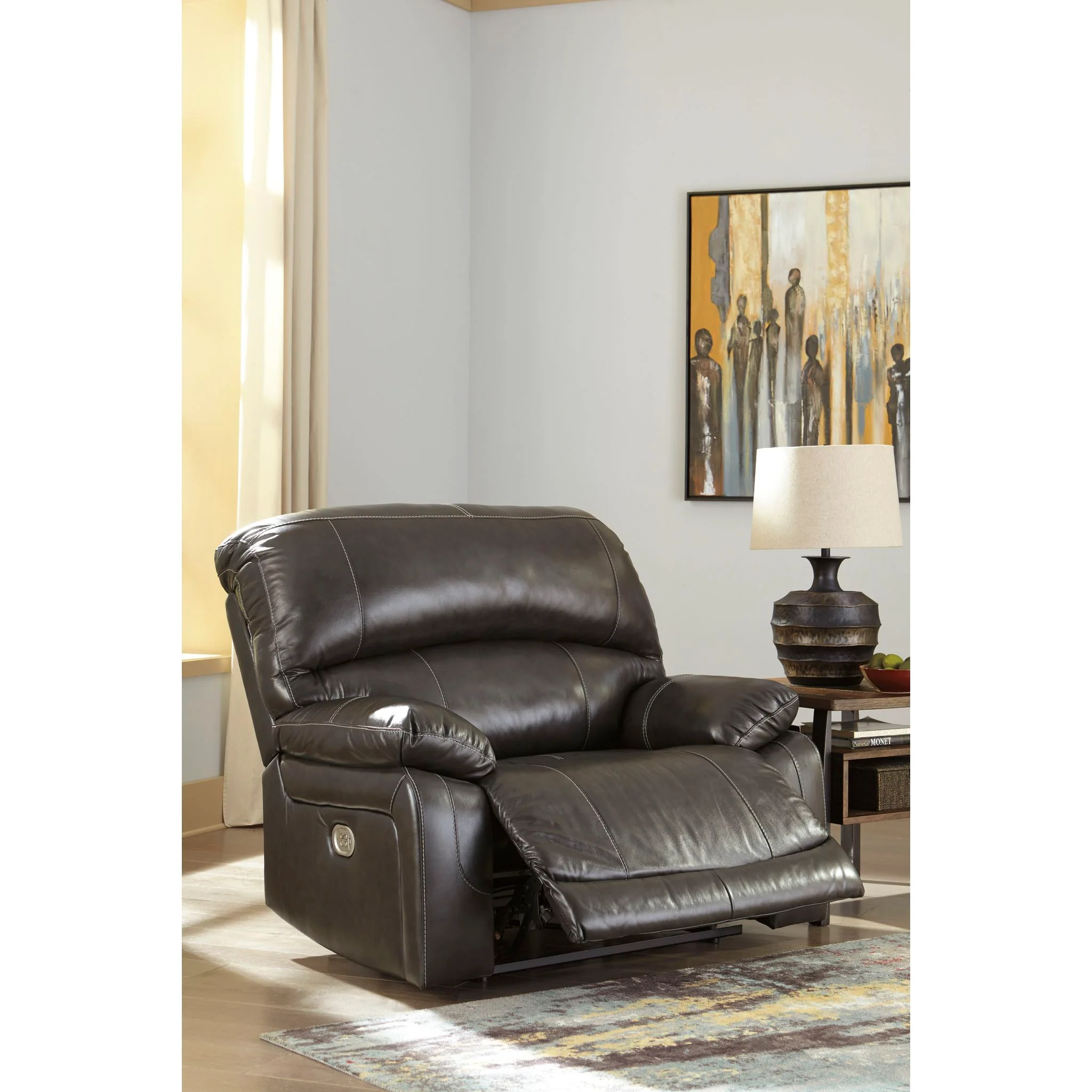 Hallstrung Zero Wall Wide Seat Recliner with Power - Image 3