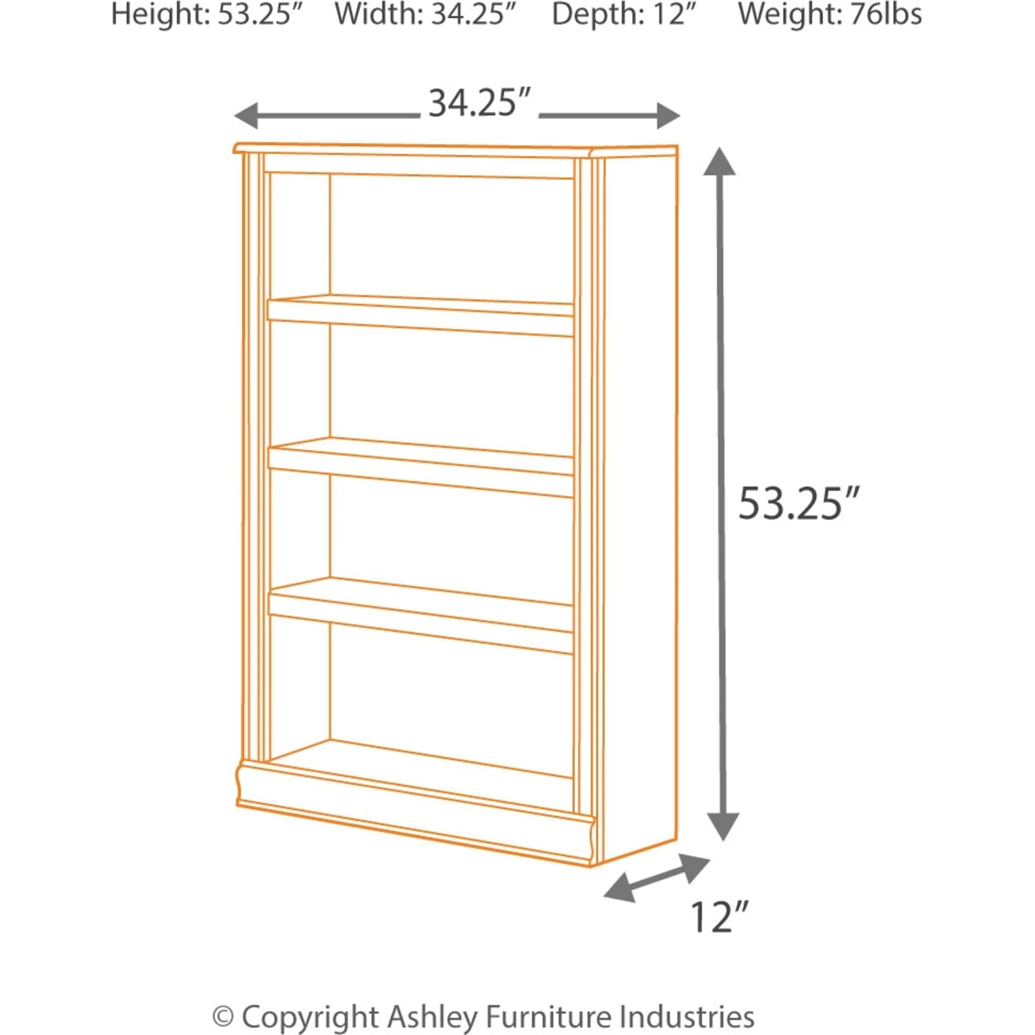 Hamlyn Medium Bookcase - Image 4