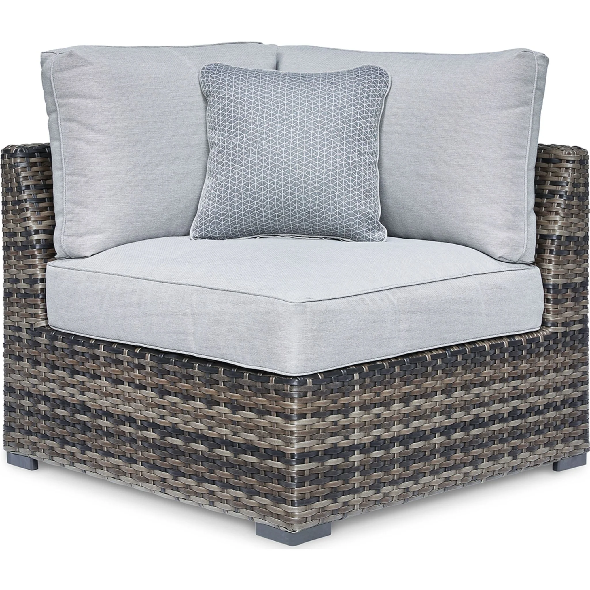 Harbor Court Outdoor Modular Corner Chair with Cushion (Set of 2) - Image 2