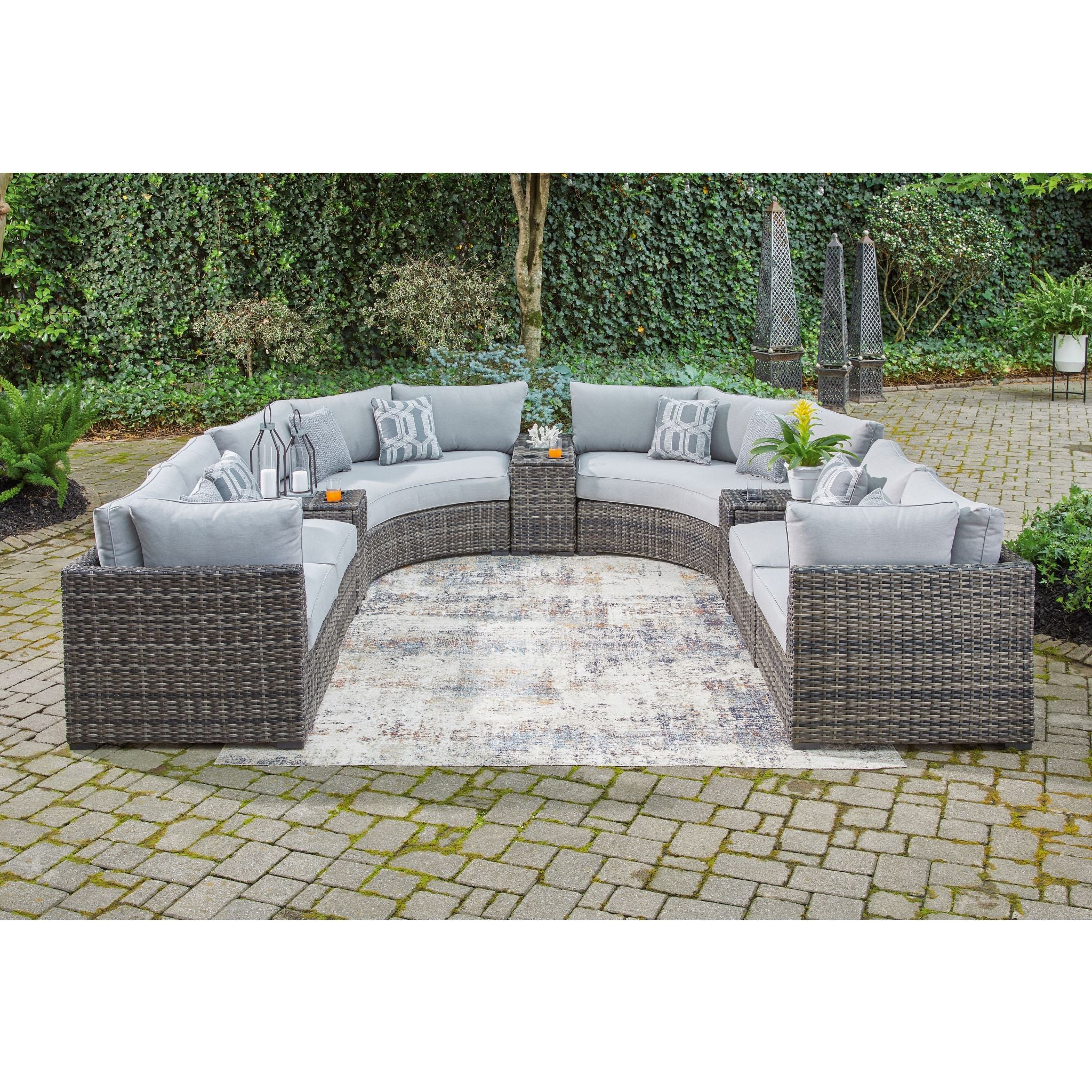 Harbor Court 9 Piece Outdoor Modular Sectional - Image 2