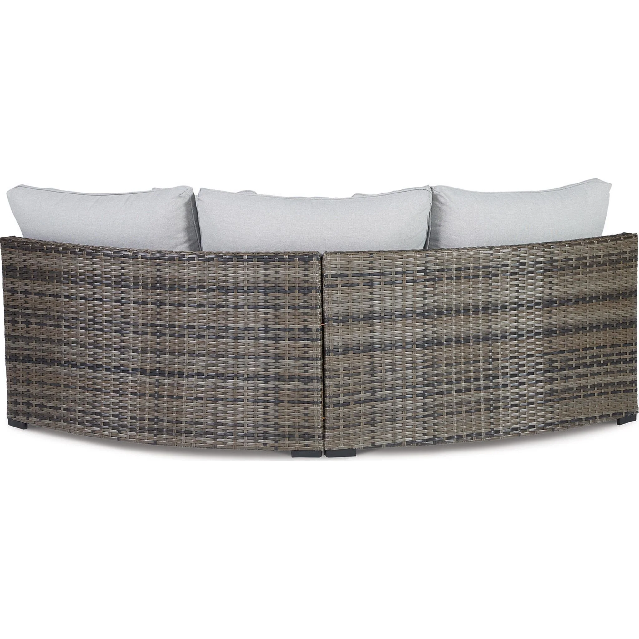 Harbor Court Outdoor Modular Curved Loveseat with Cushion - Image 6