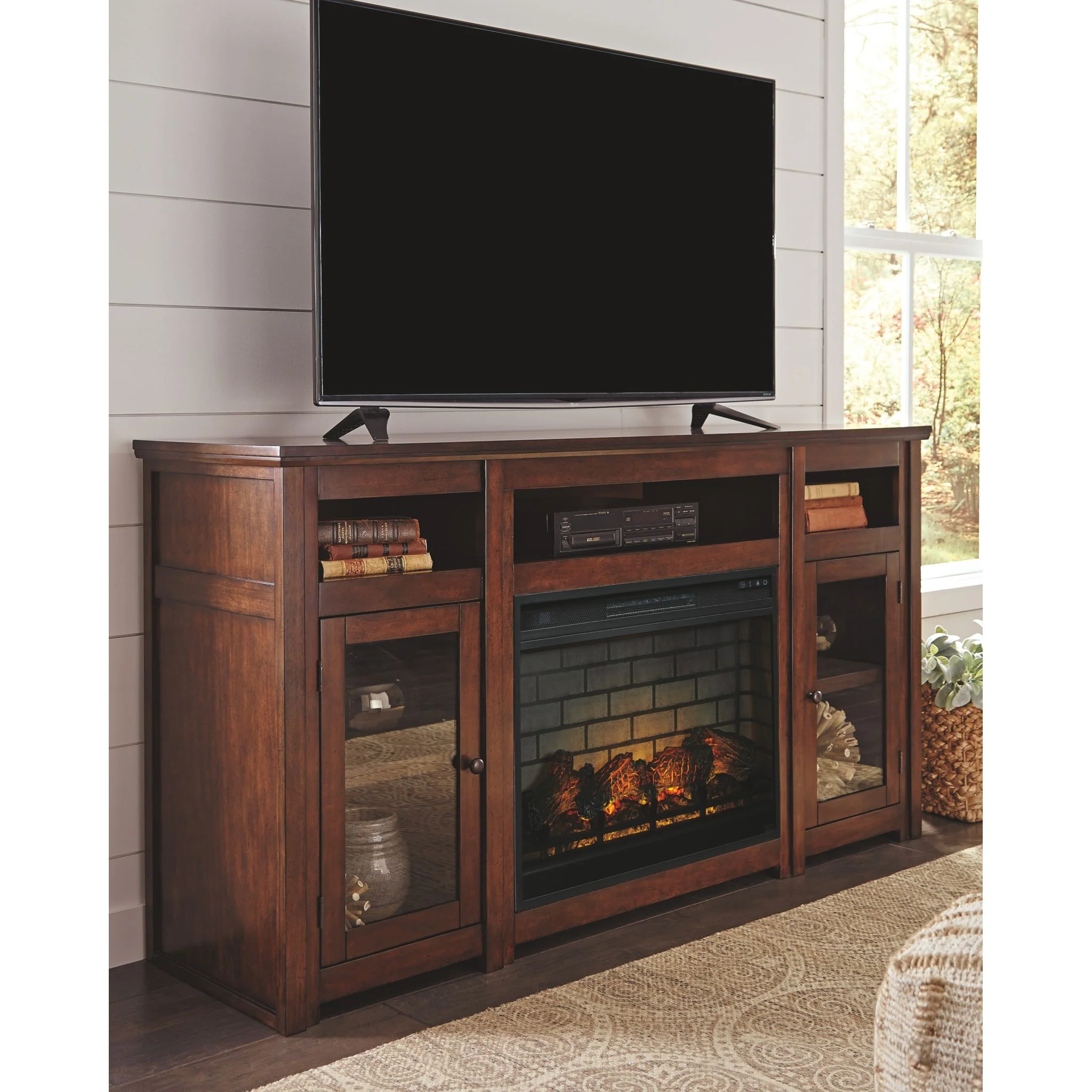 Harpan TV Stand with Fireplace - Image 2