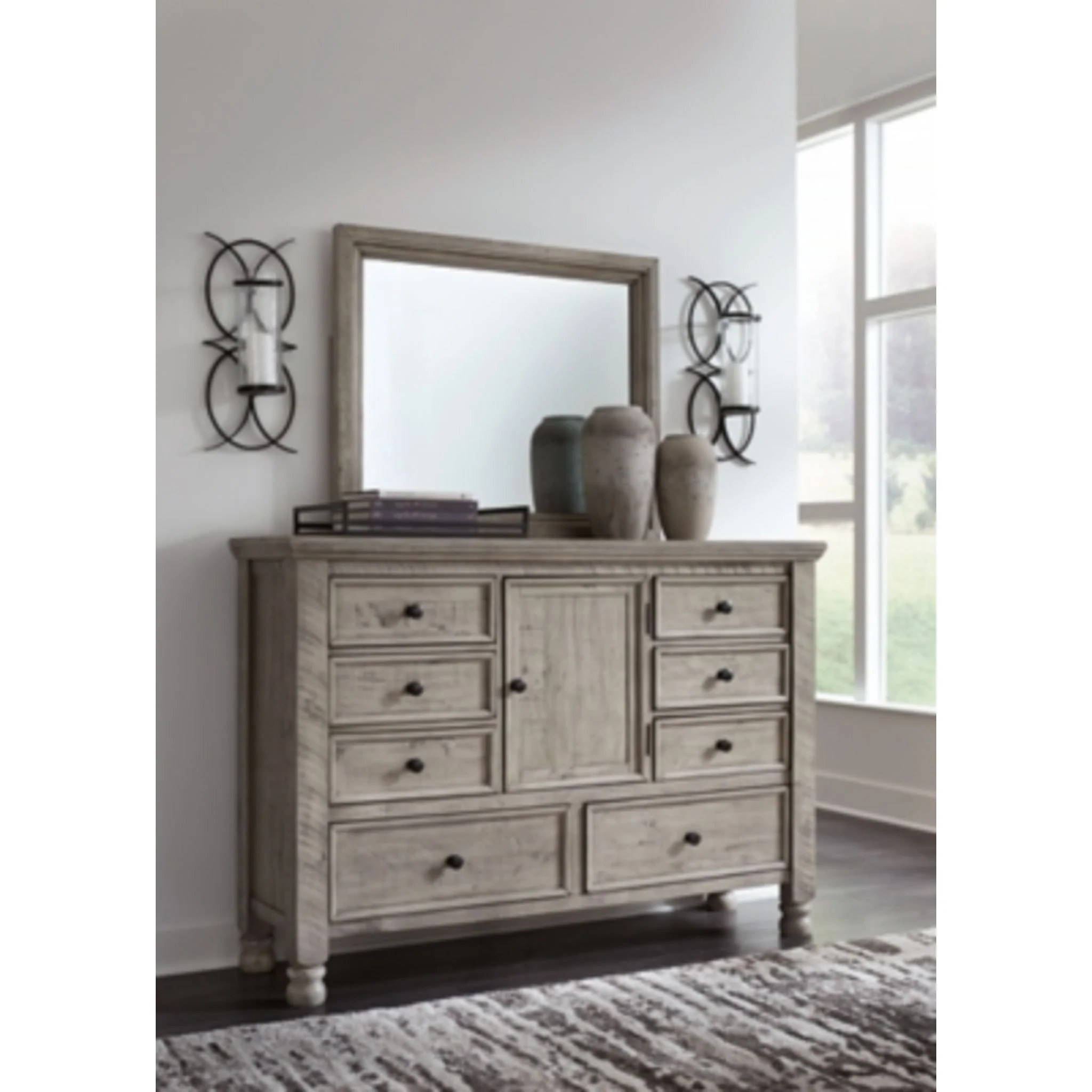 Harrastone-Exclusive Dresser and Mirror - Image 2