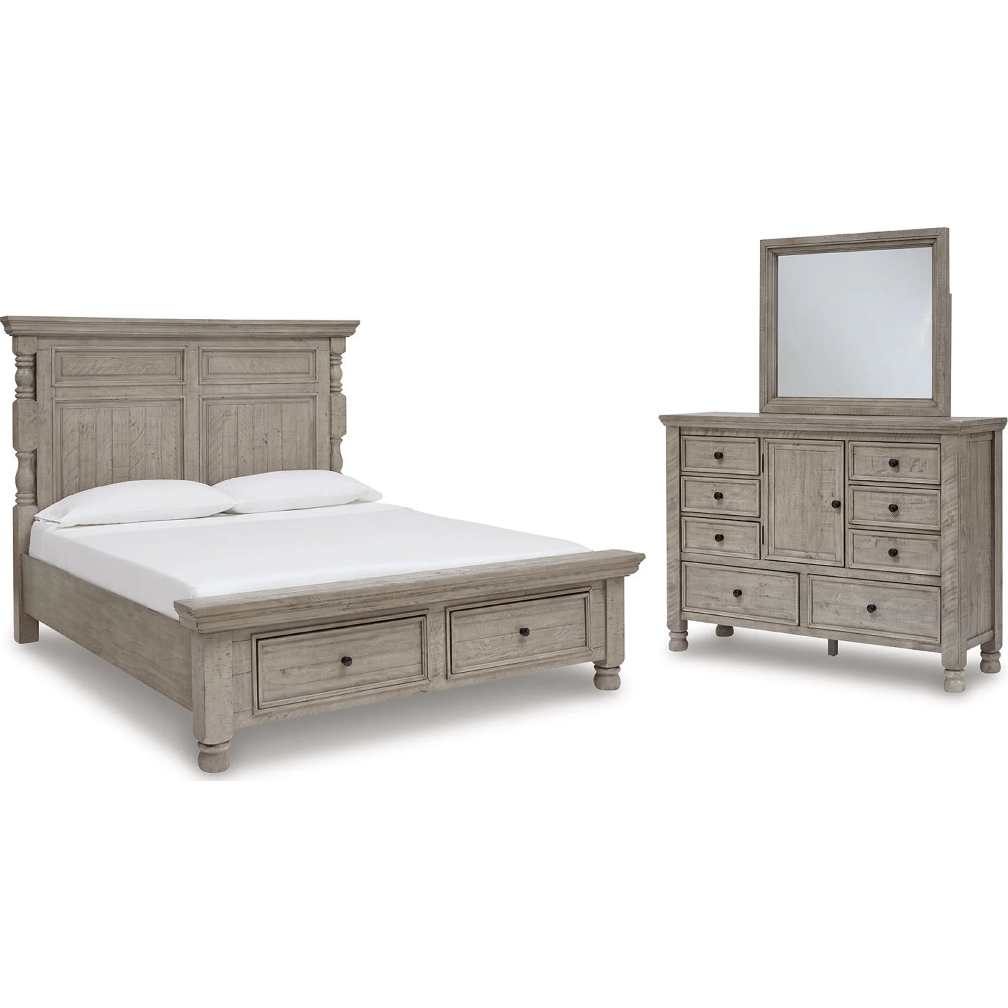 Harrastone-Exclusive 5 Piece Panel Bedroom - Image 13