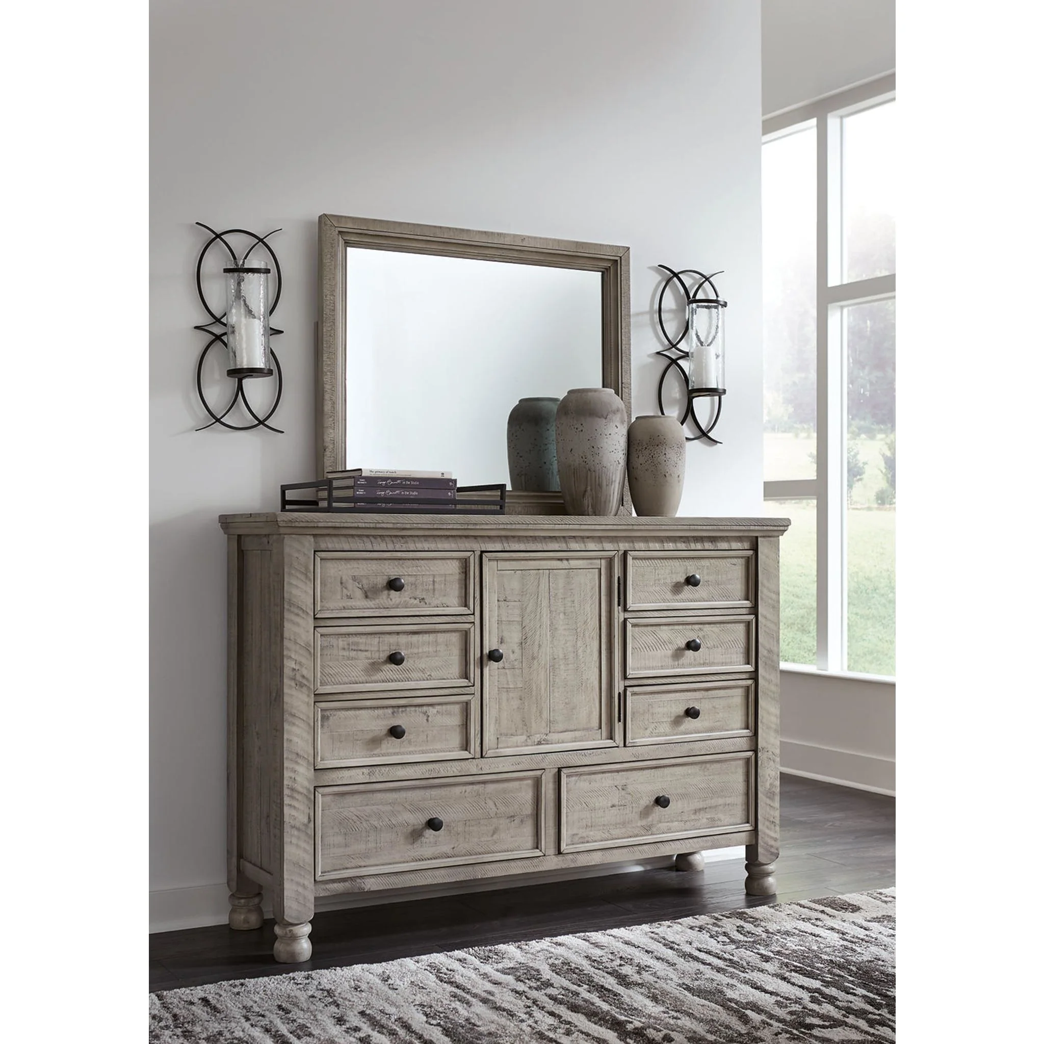 Harrastone-Exclusive 5 Piece Panel Bedroom - Image 16