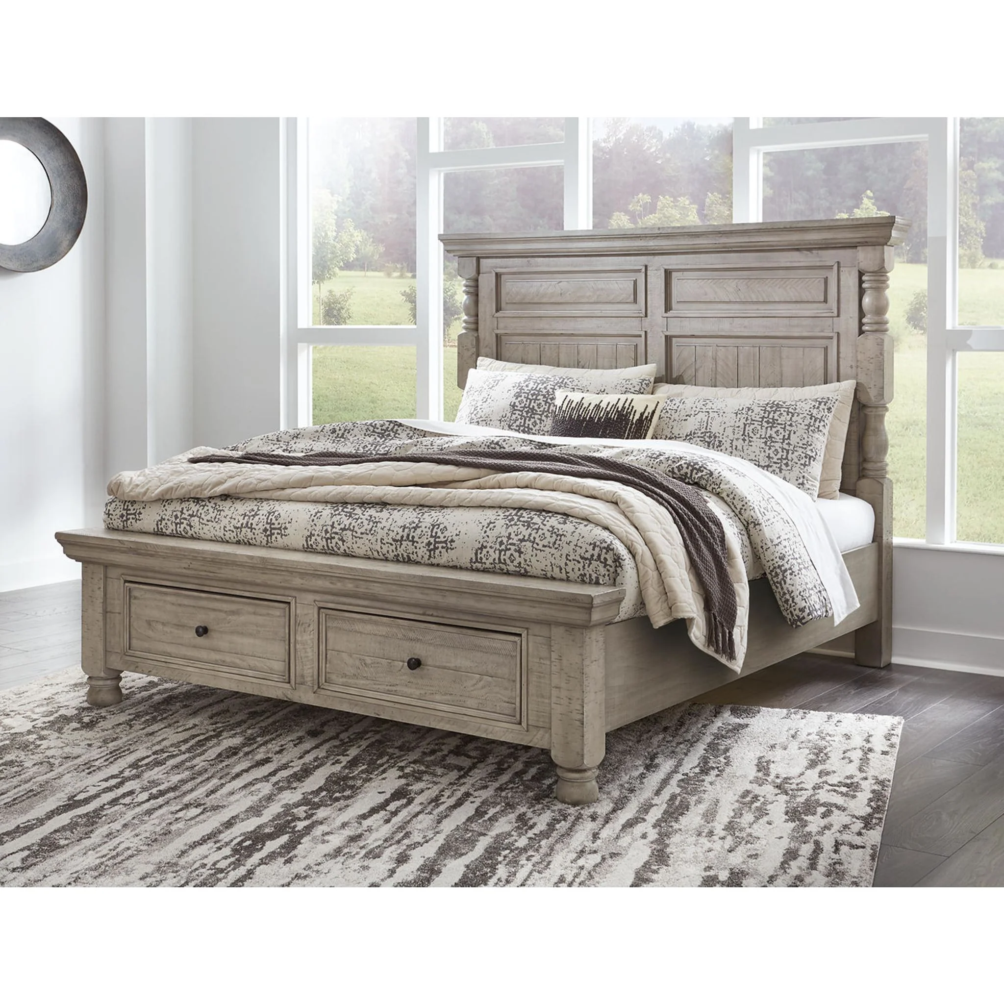 Harrastone-Exclusive 5 Piece Panel Bedroom - Image 23