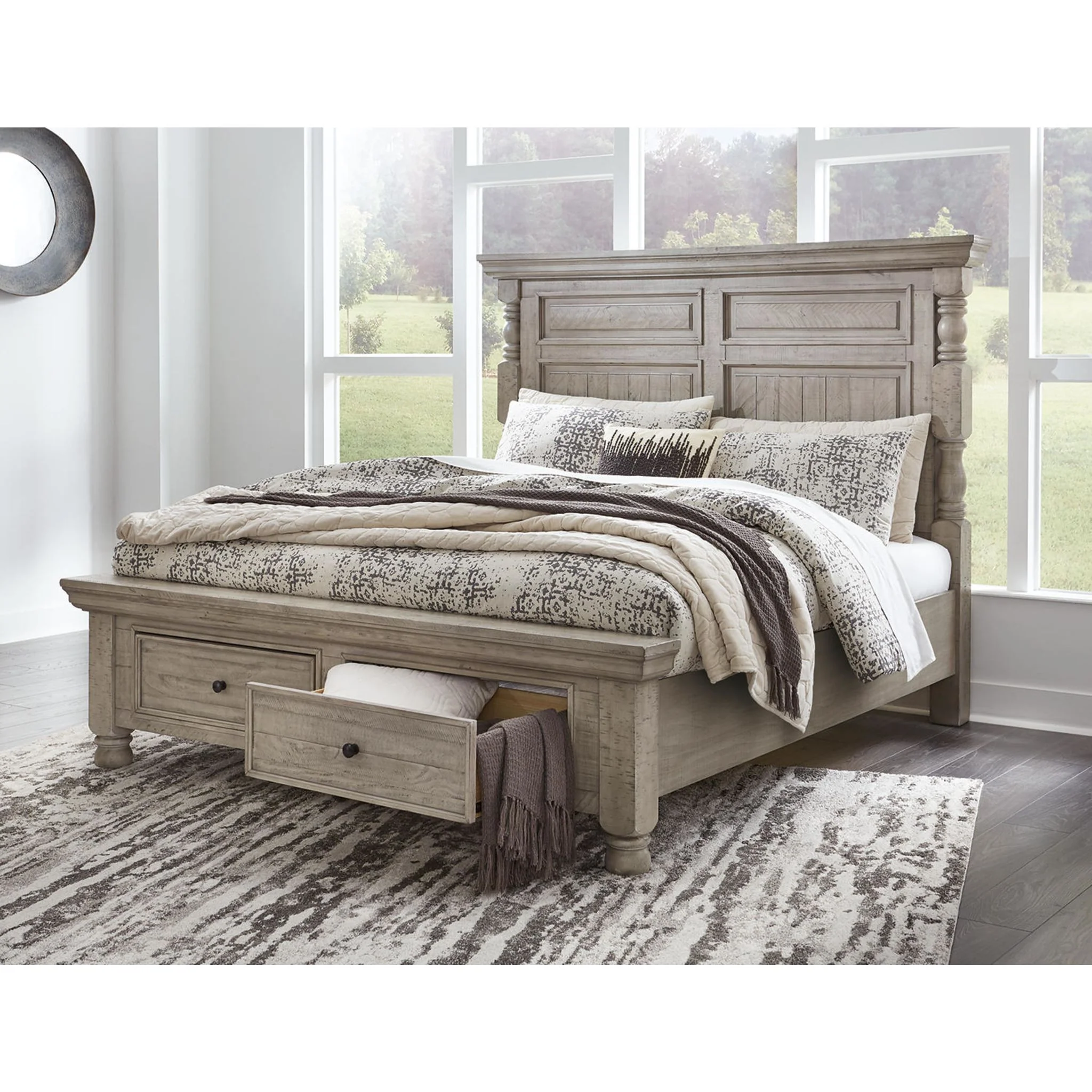 Harrastone-Exclusive 5 Piece Panel Bedroom - Image 9