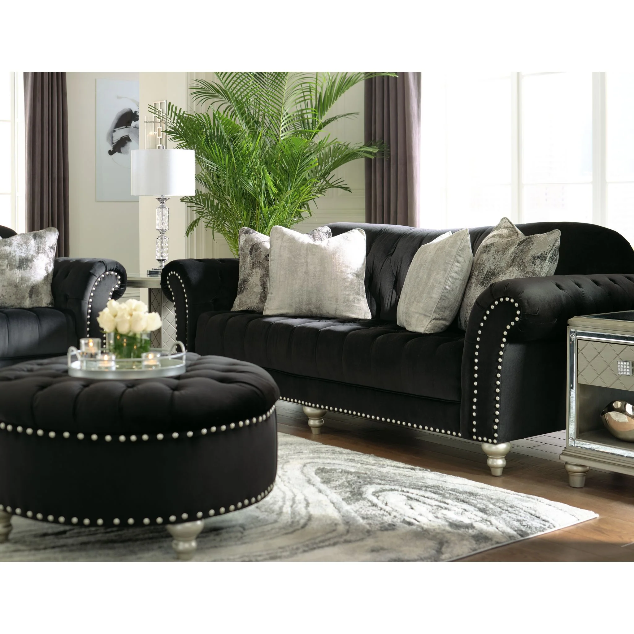 Harriotte Oversized Accent Ottoman - Image 3