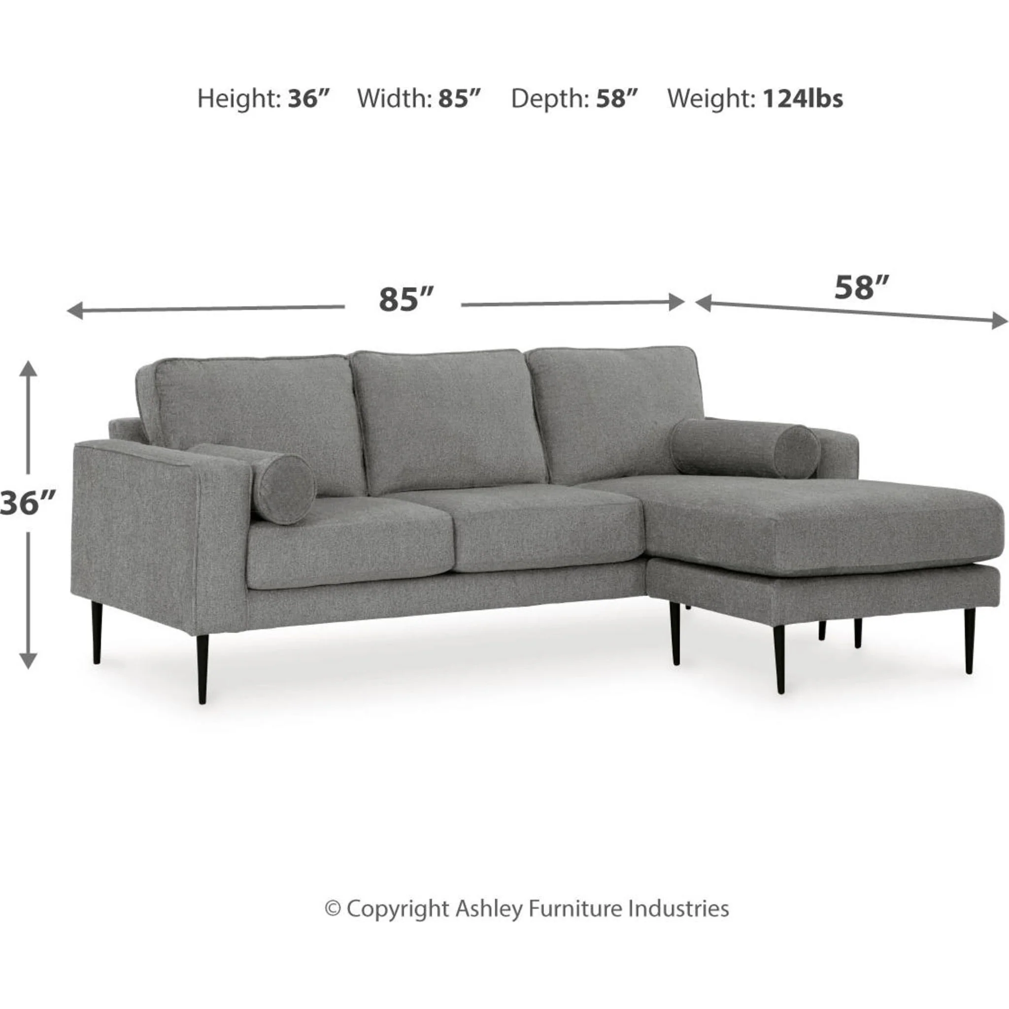 Hazela Sofa Chaise - Image 8