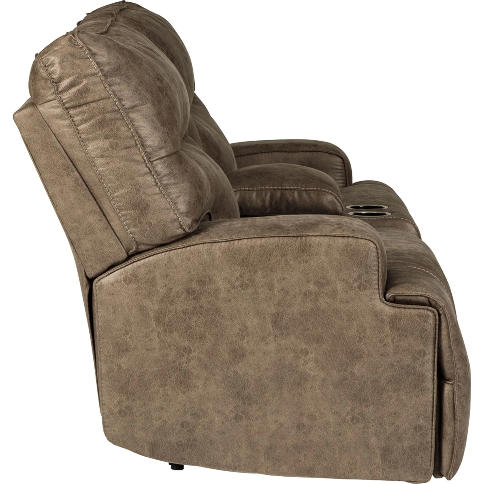 Hazenburg-Exclusive Reclining Loveseat with Console - Image 6