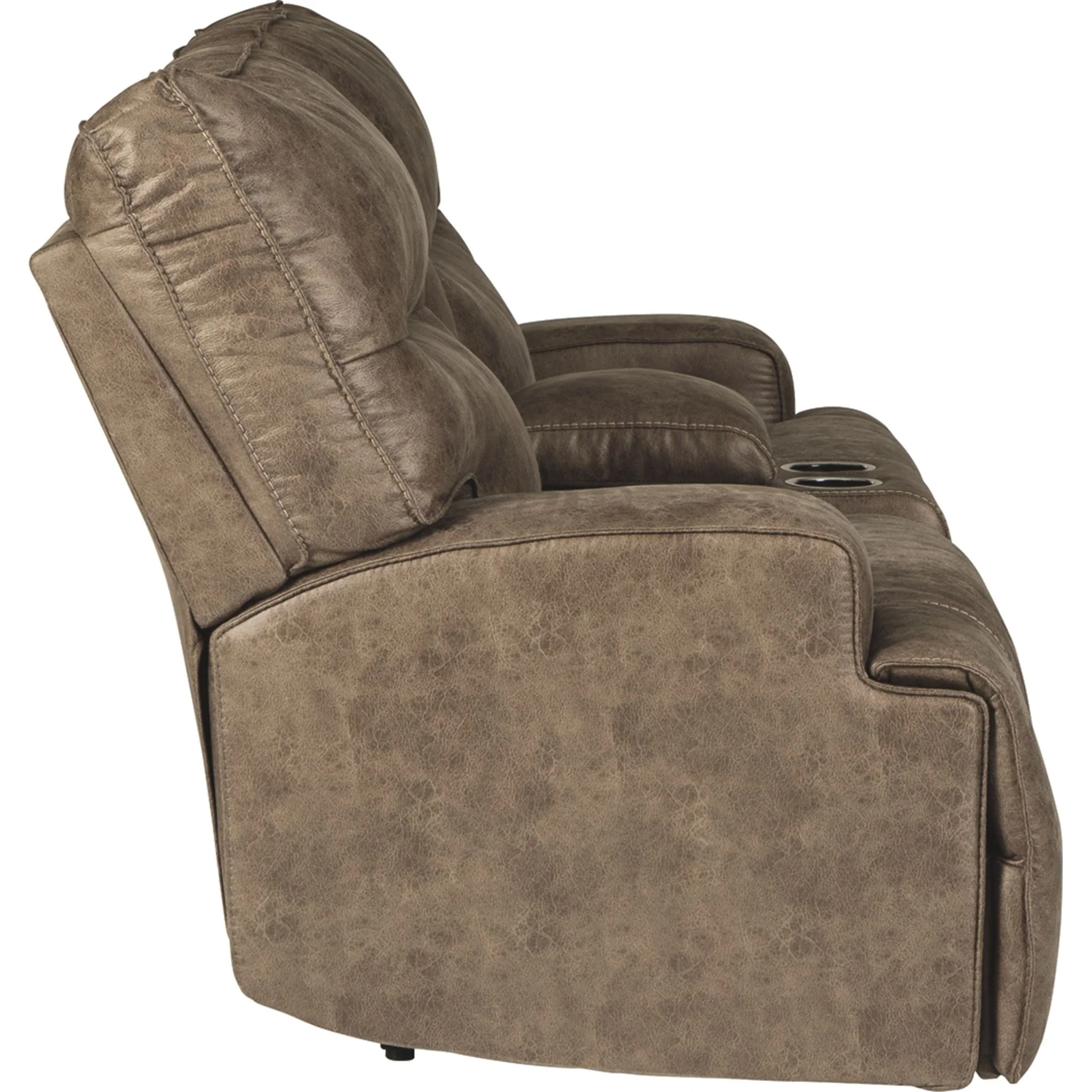 Hazenburg-Exclusive Reclining Power Loveseat with Console - Image 7