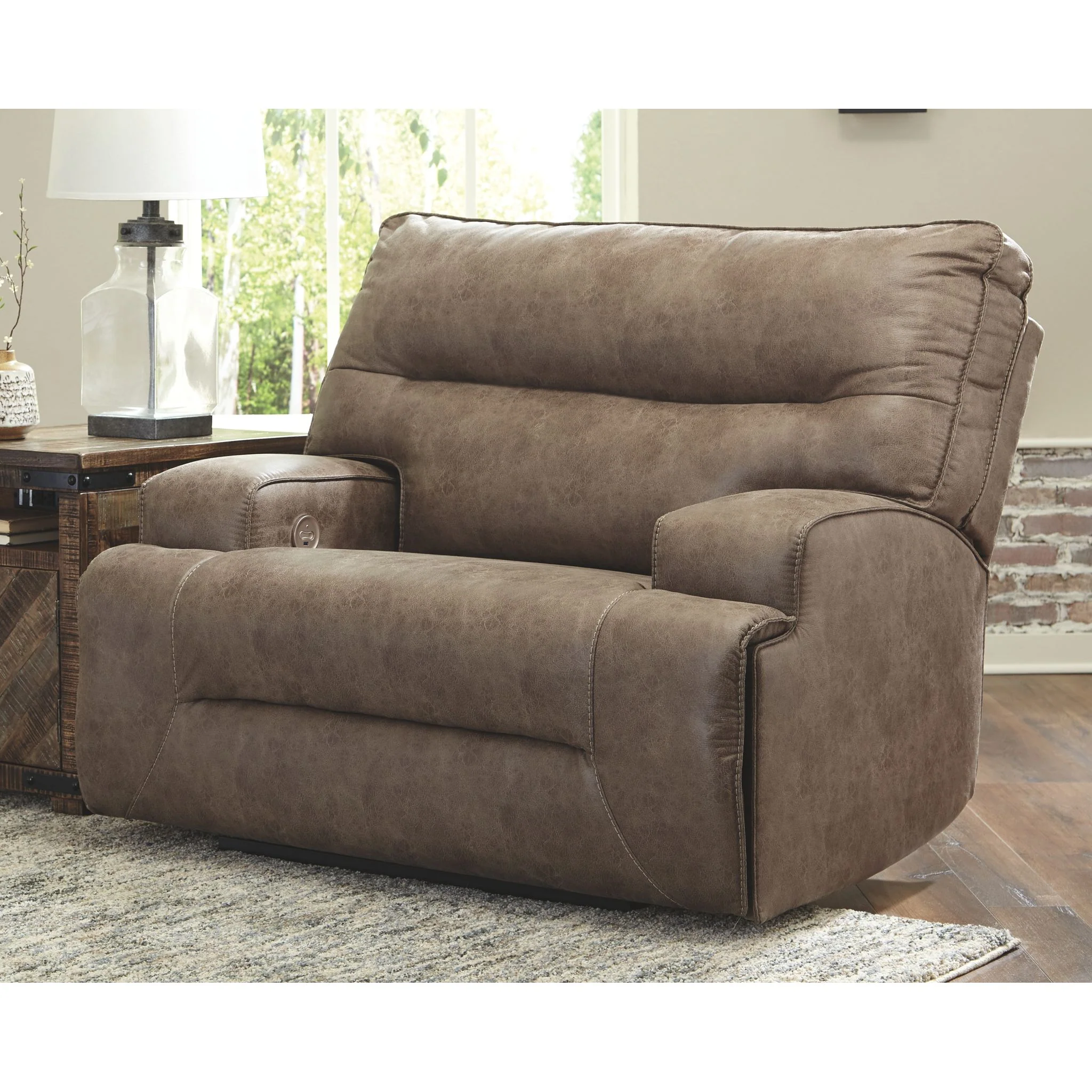 Hazenburg-Exclusive Zero Wall Wide Seat Recliner with Power - Image 2