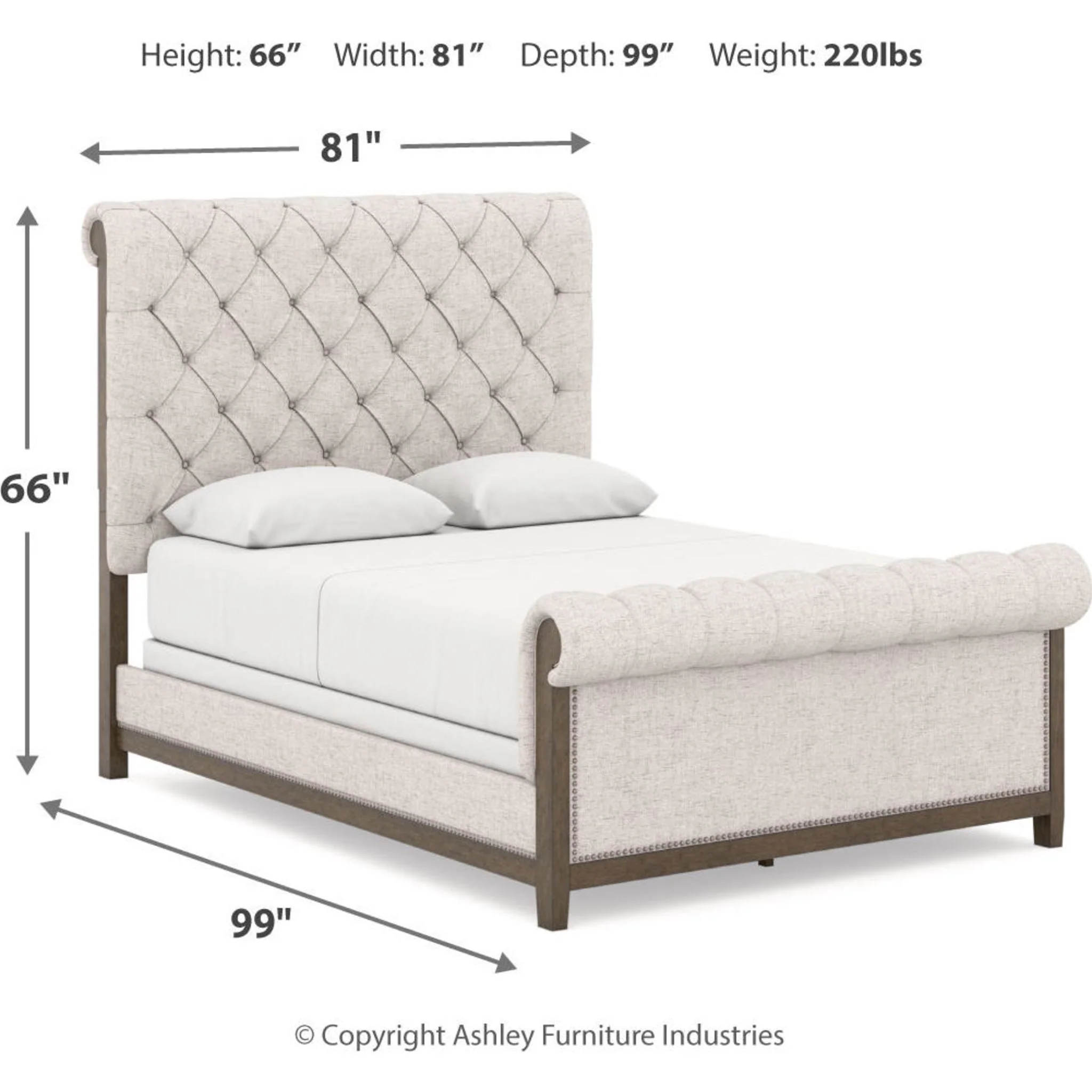 Hillcott-Exclusive 5 Piece Upholstered Bedroom - Image 14