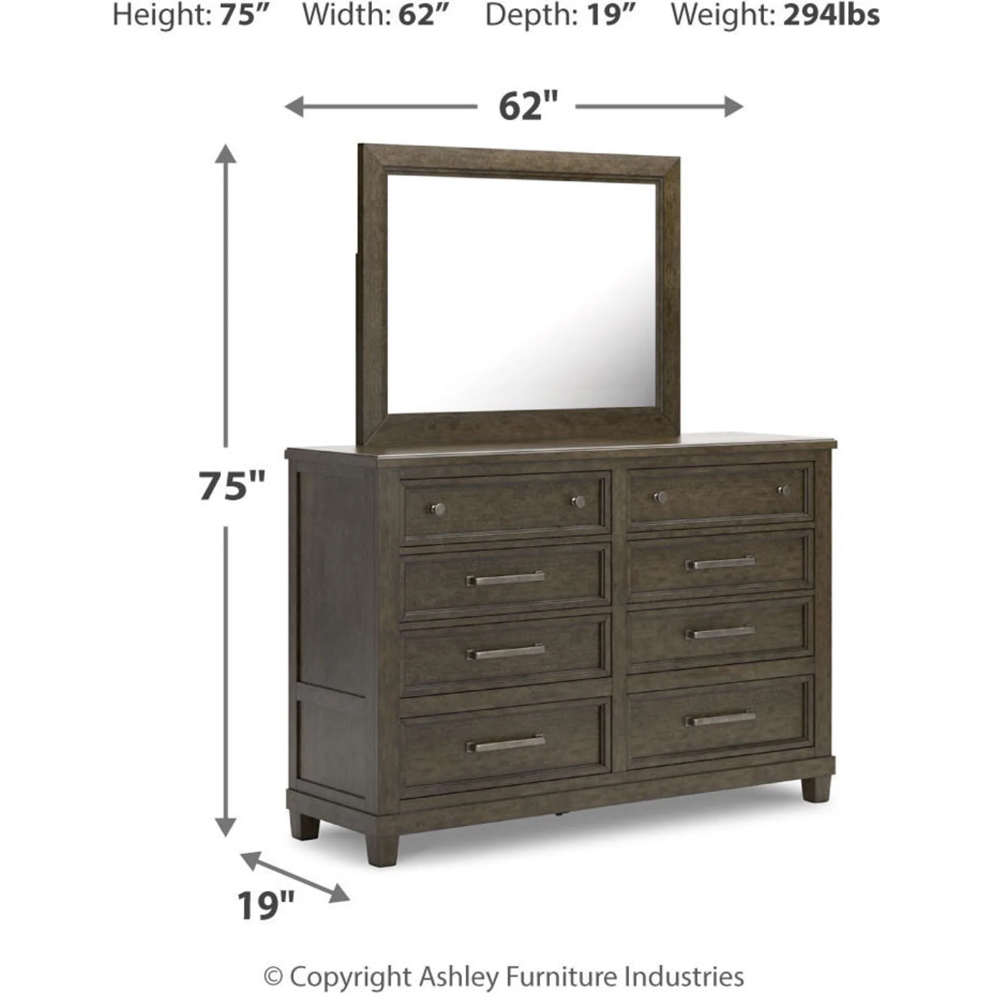 Hillcott-Exclusive 5 Piece Upholstered Bedroom - Image 15