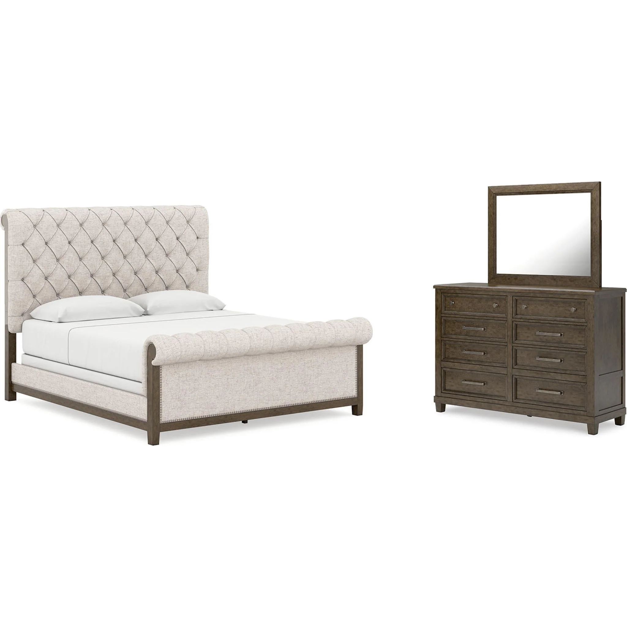 Hillcott-Exclusive 5 Piece Upholstered Bedroom - Image 16
