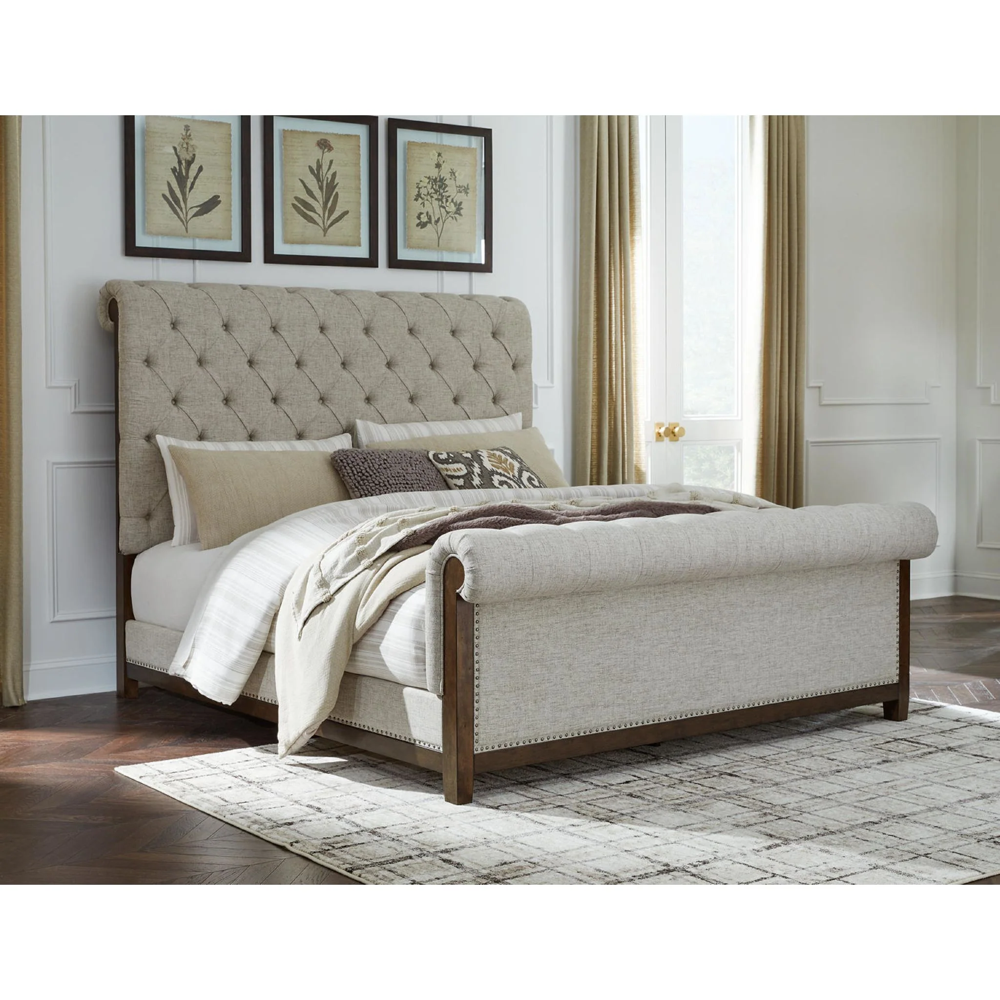 Hillcott-Exclusive 5 Piece Upholstered Bedroom - Image 26