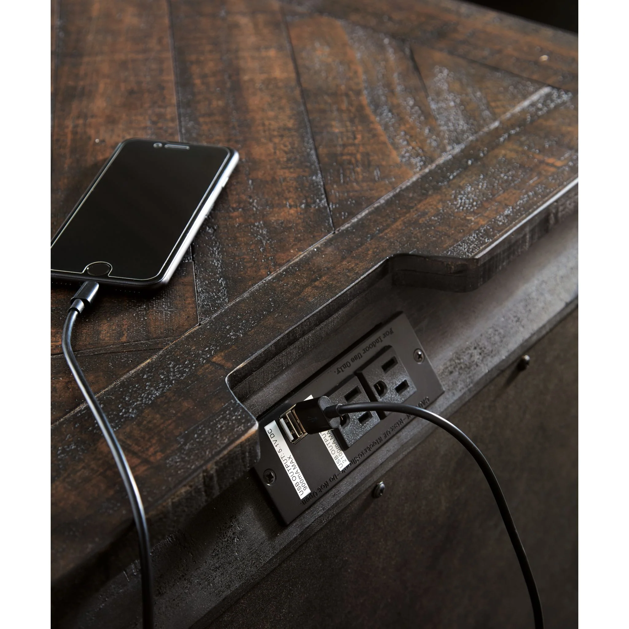 Hillcott- EXCLUSIVE Two Drawer Nightstand - Image 6