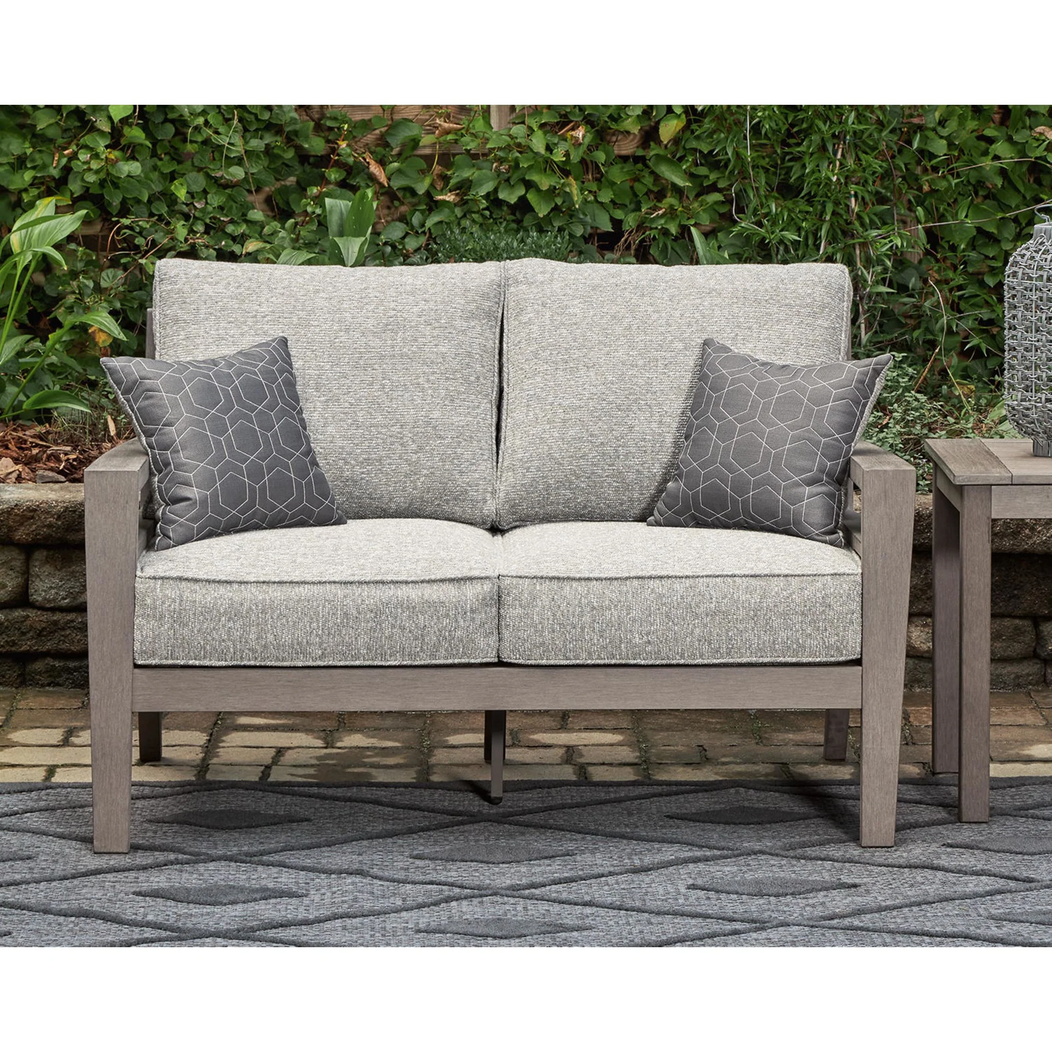 Hillside Barn Outdoor Loveseat with Cushion - Image 45