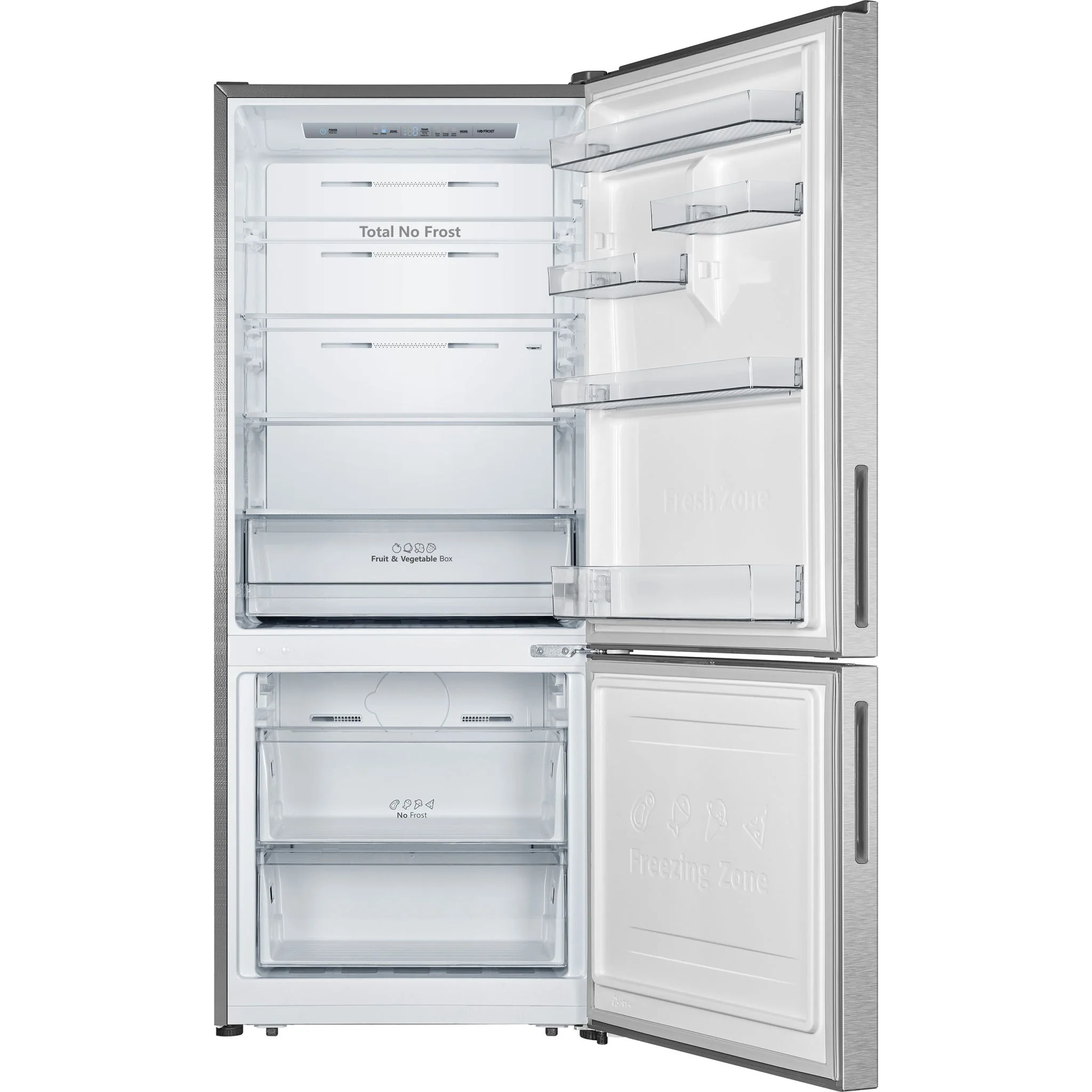 Hisense Bottom Mount Fridge (RB15A2CSE) - Stainless Steel - Image 5