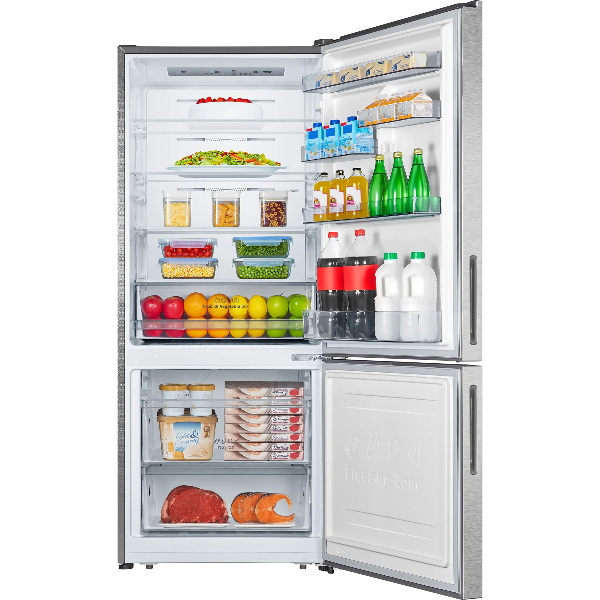 Hisense Bottom Mount Fridge (RB15A2CSE) - Stainless Steel - Image 6