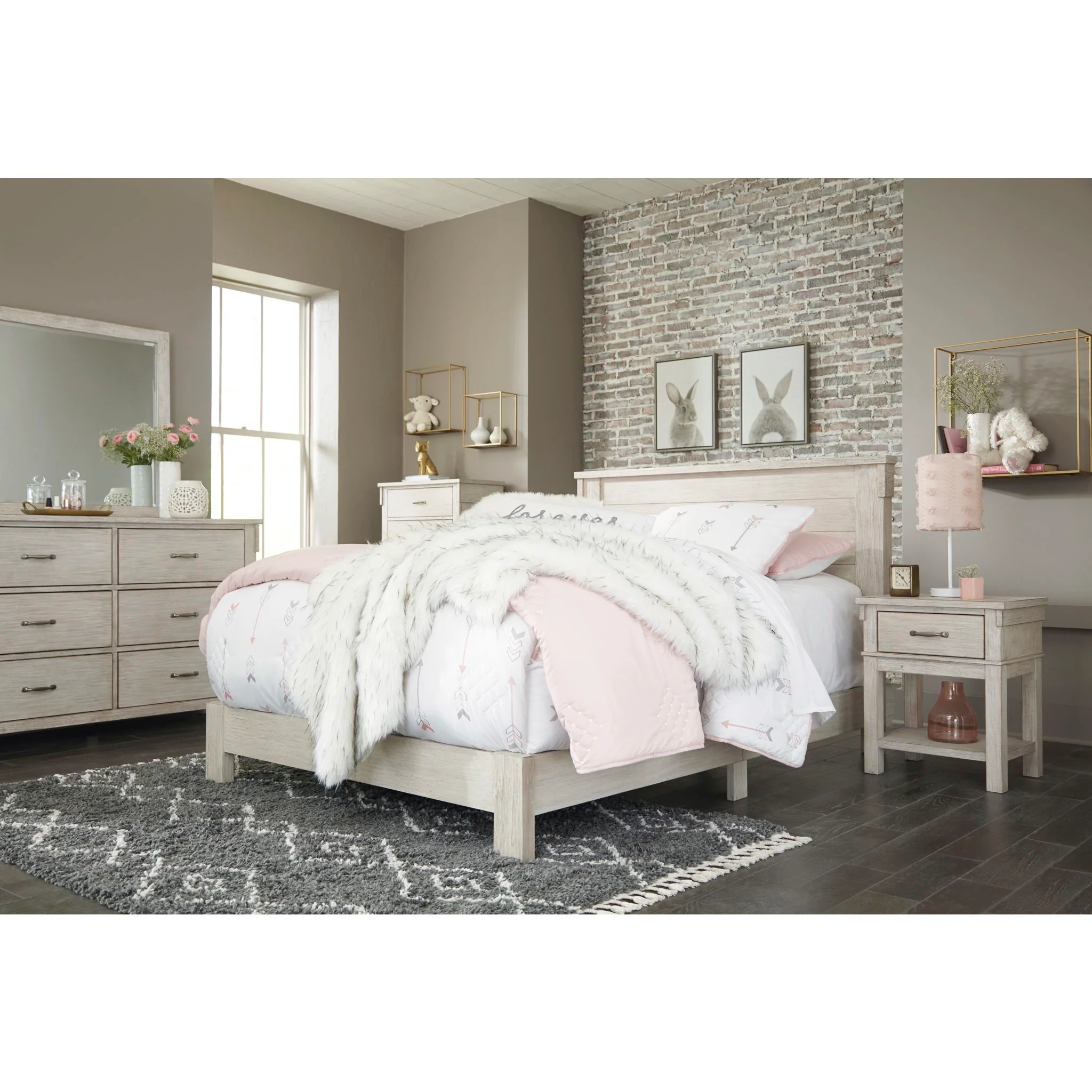 Hollentown 3 Piece Full Panel Bed - Image 2