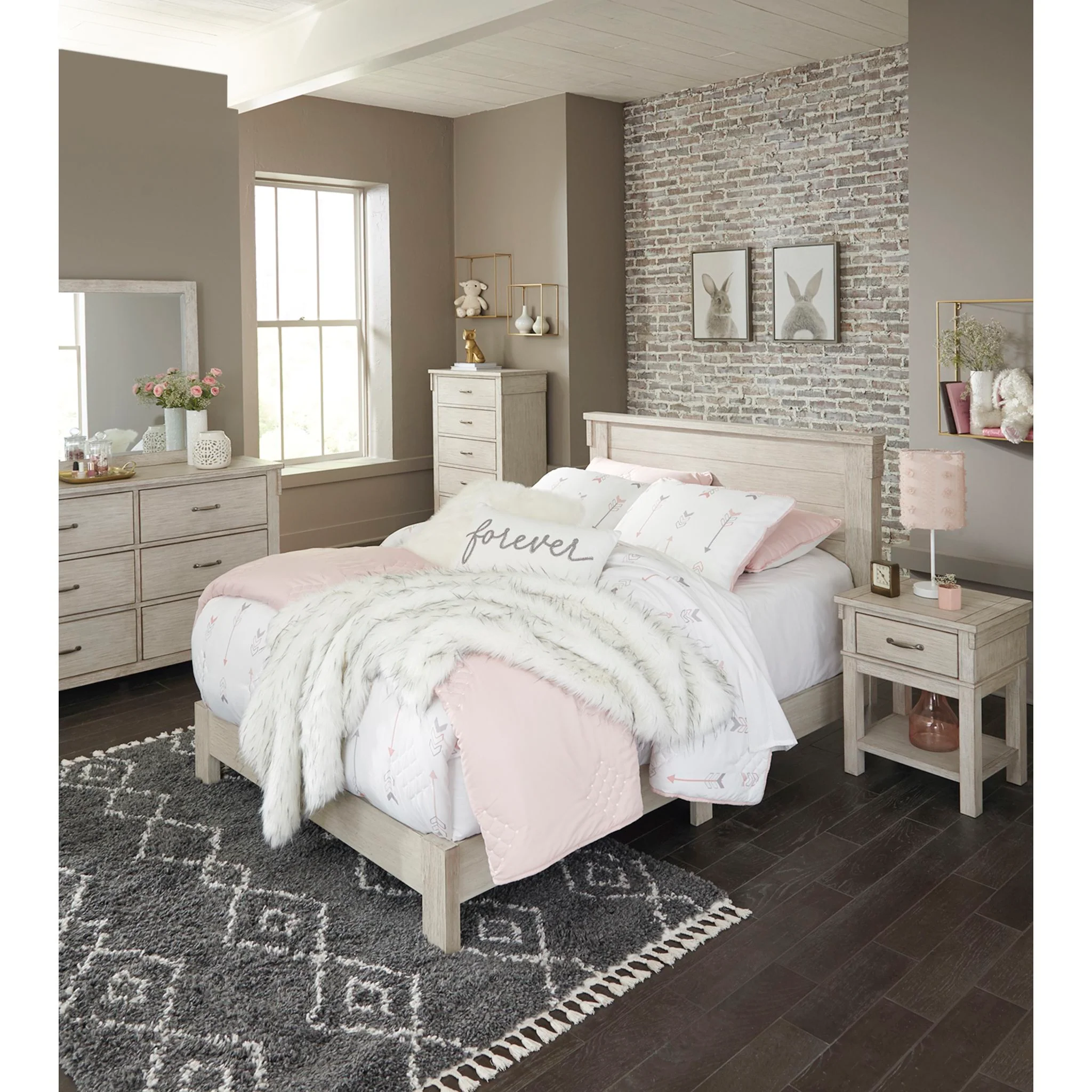 Hollentown 3 Piece Full Panel Bed - Image 4