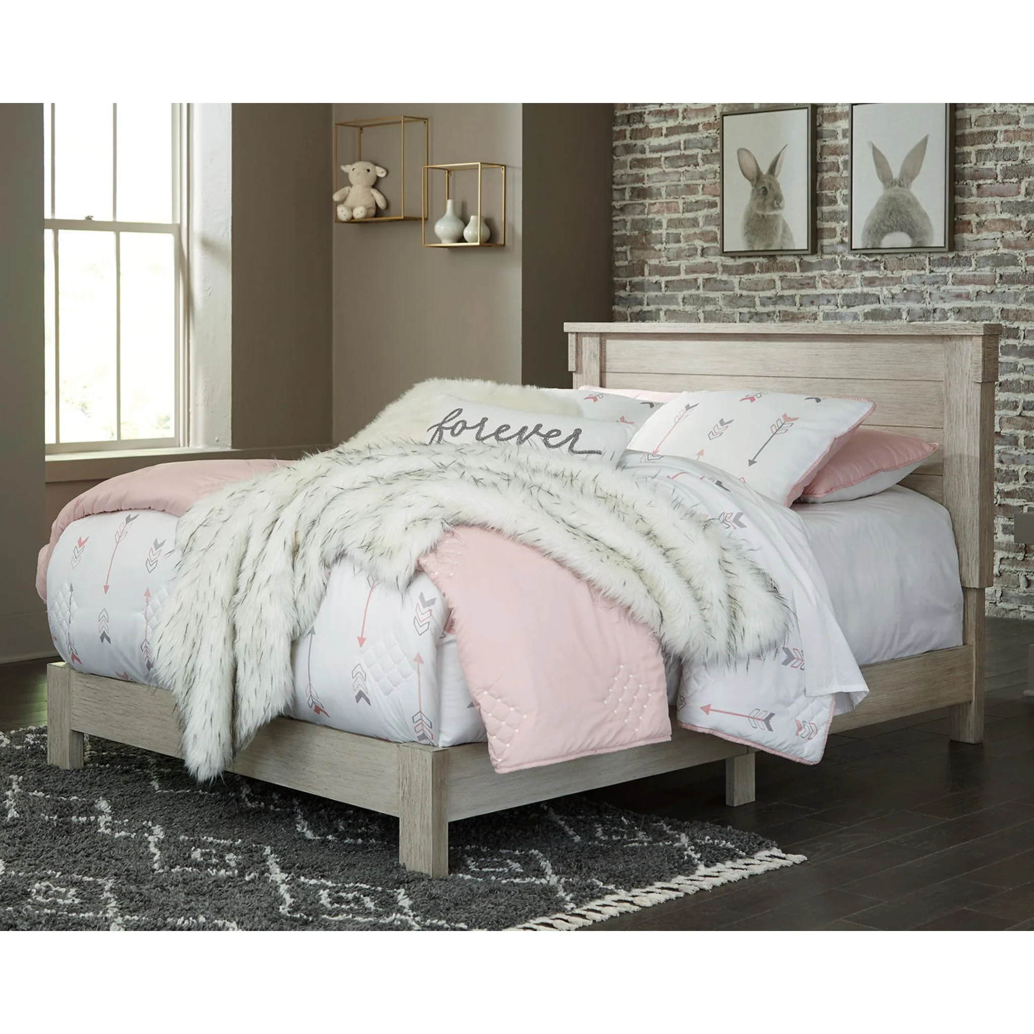 Hollentown 5 Piece Full Panel Bed w/(2) Underbed Storage - Image 6