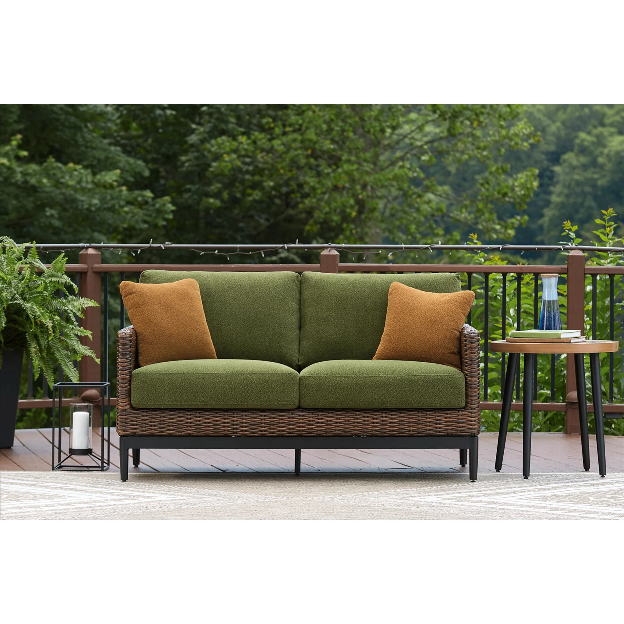 Horizon Hall Outdoor Loveseat with Cushion - Image 2