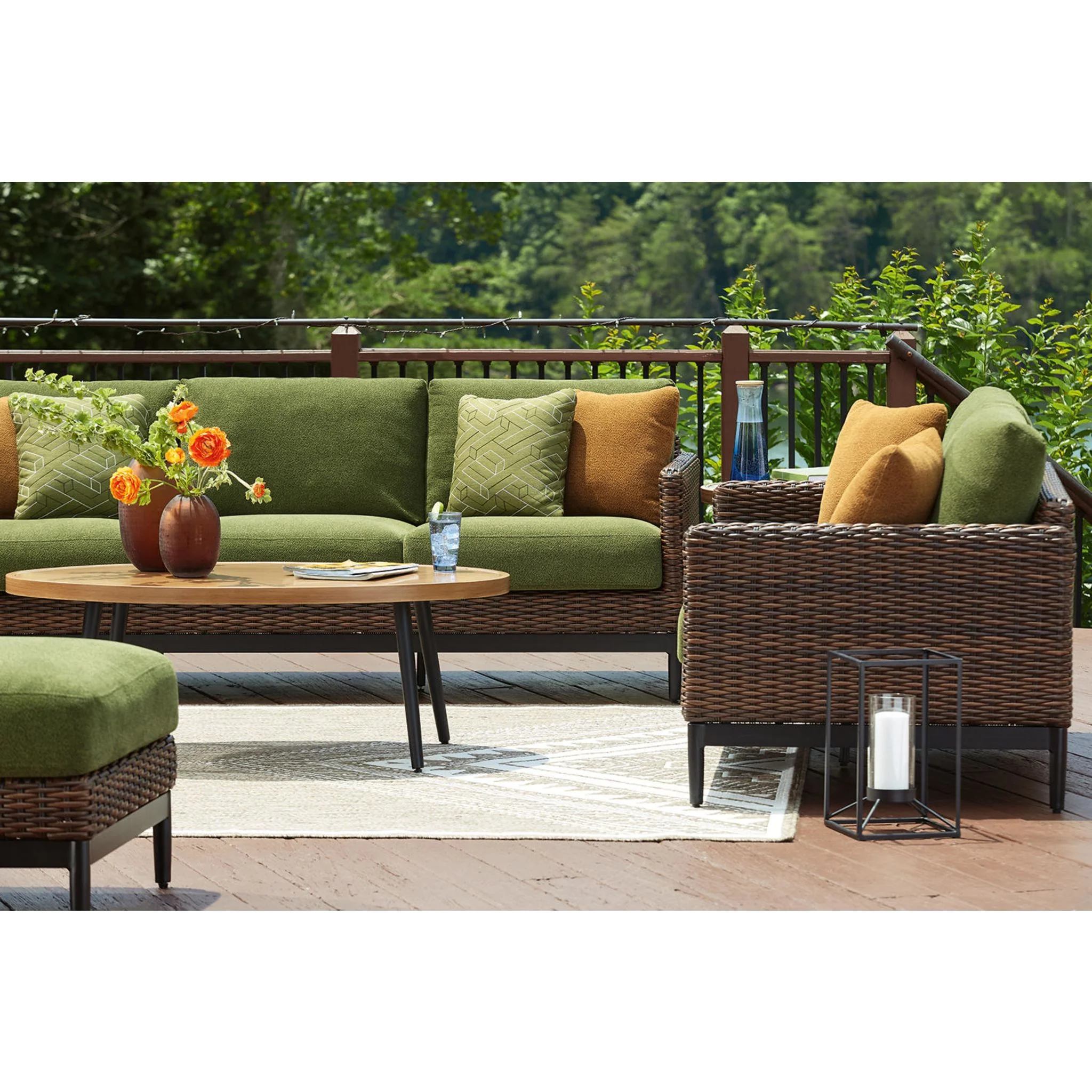Horizon Hall Outdoor Sofa with Cushion - Image 11