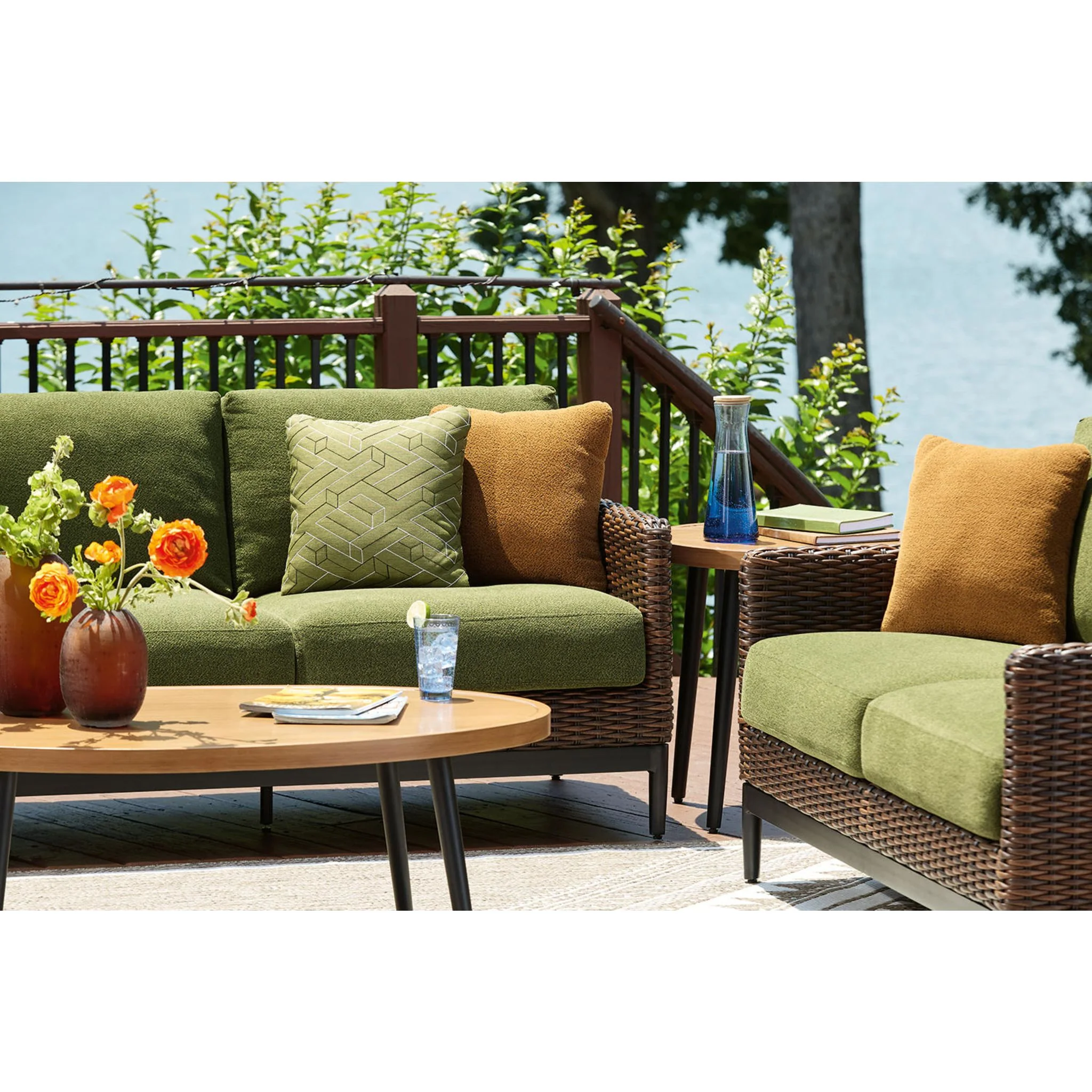 Horizon Hall Outdoor Sofa with Cushion - Image 9