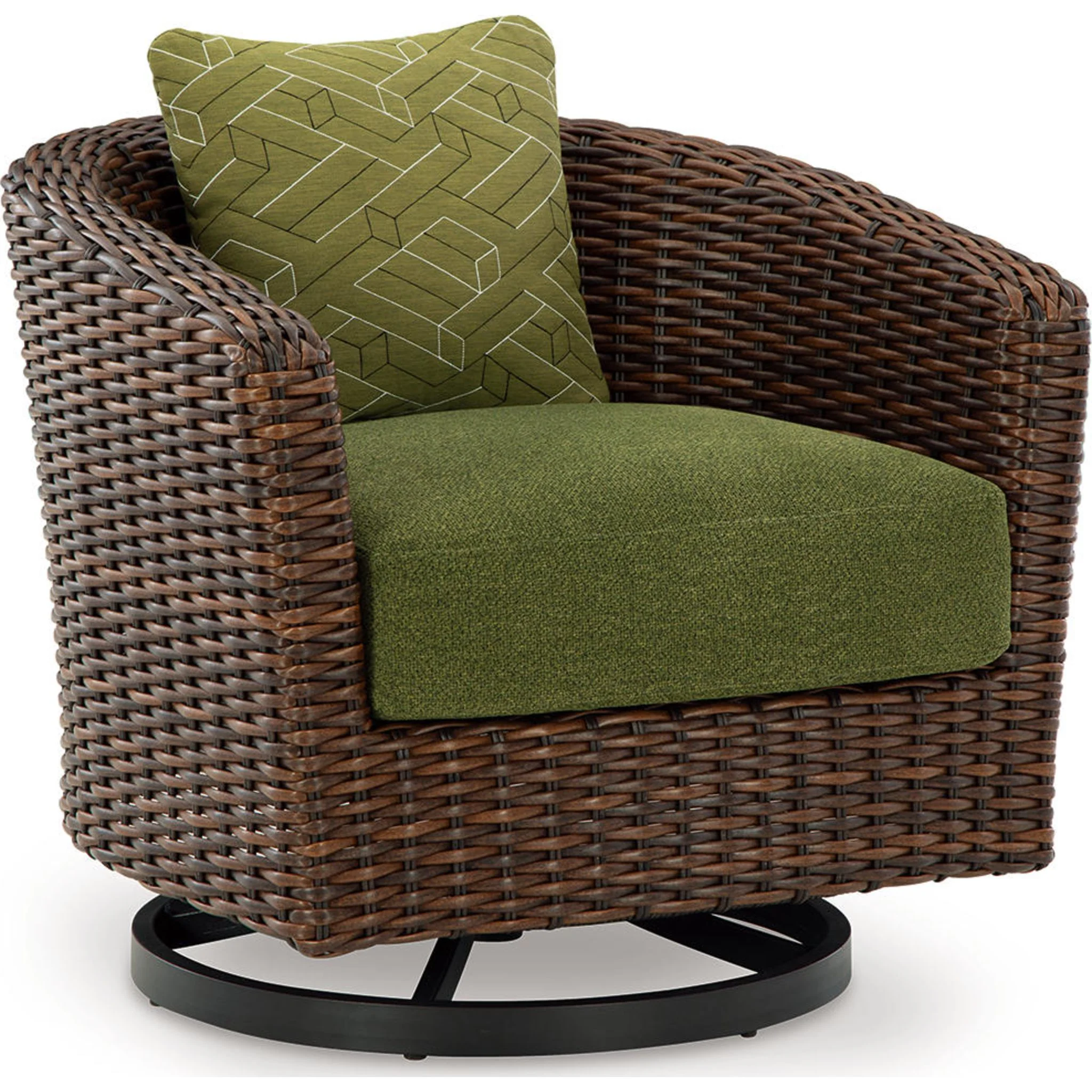 Horizon Hall Outdoor Swivel Lounge Chair with Cushion - Image 5