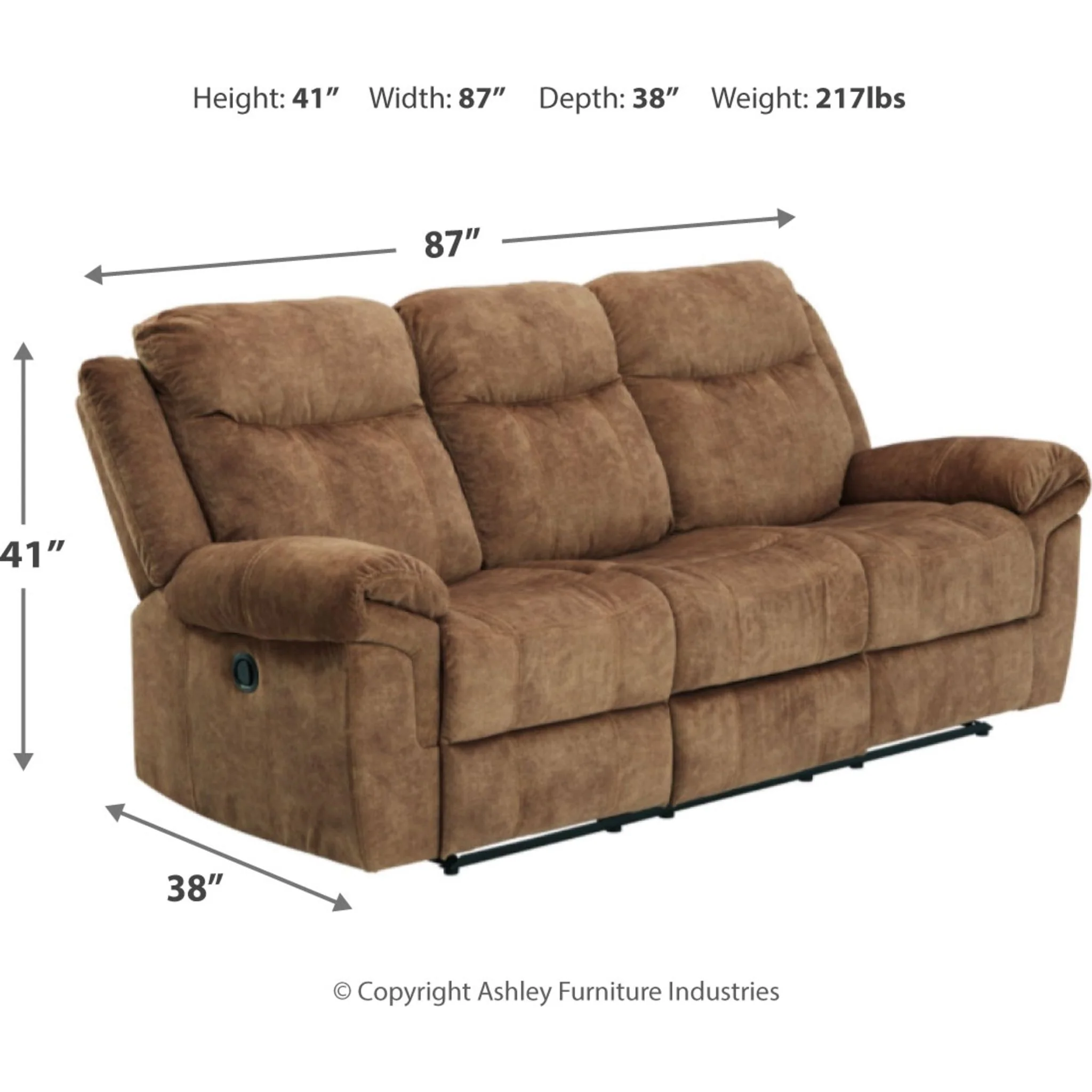 Huddle-Up Reclining Sofa with Drop Down Table - Image 5