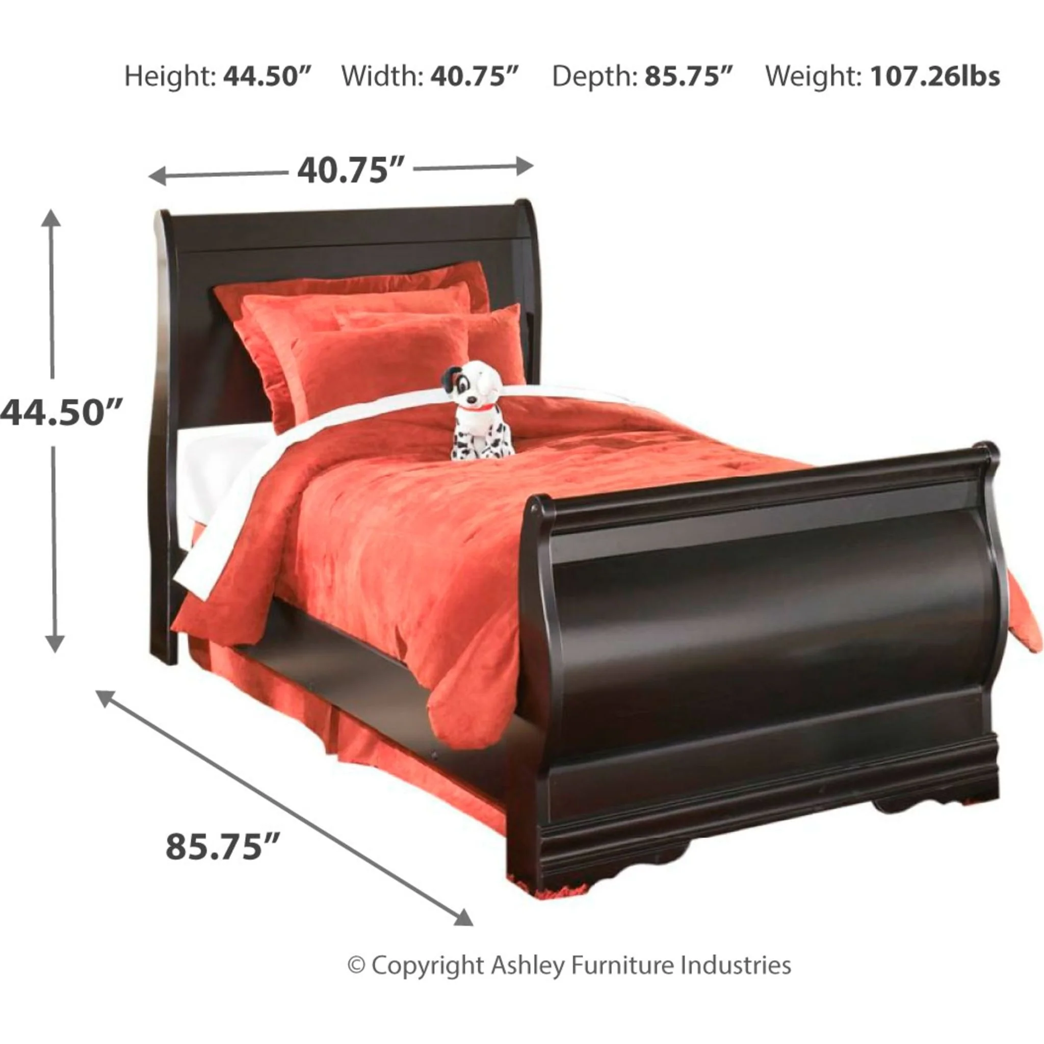 Huey Vineyard 5 Piece Sleigh Bedroom - Image 5