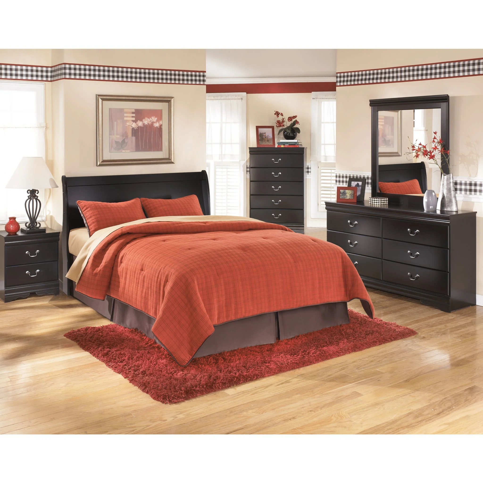 Huey Vineyard Queen Sleigh Headboard - Image 4