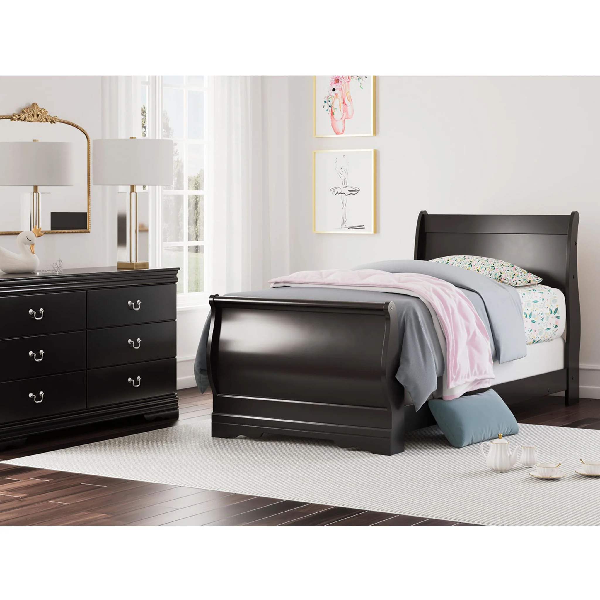 Huey Vineyard Sleigh Bed - Image 11